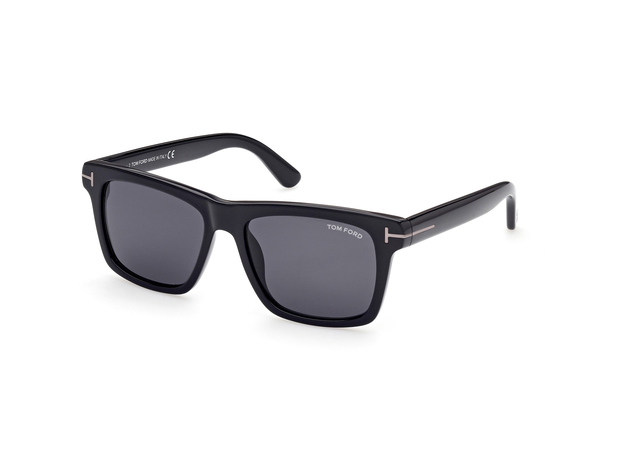 0889214294890 - TOM FORD Herren FT0906-N Buckley-02 01A Gläser SONNENBRILLEN Acetat Schwarz Grau Quadratisch Normal