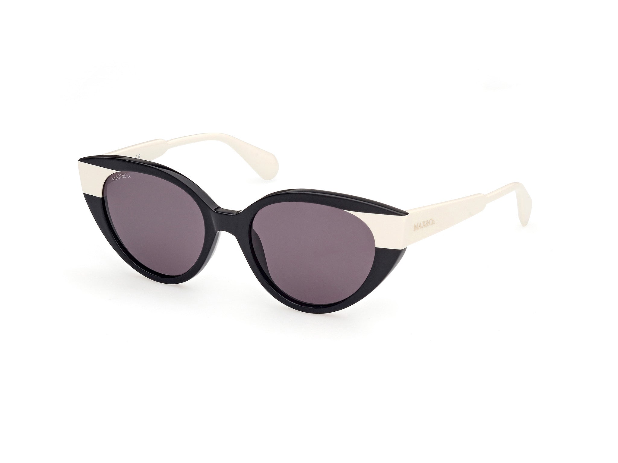 0889214296948 - Damen MO0039 01A Gläser SONNENBRILLEN Acetat Schwarz Rauch Cat Eye Normal