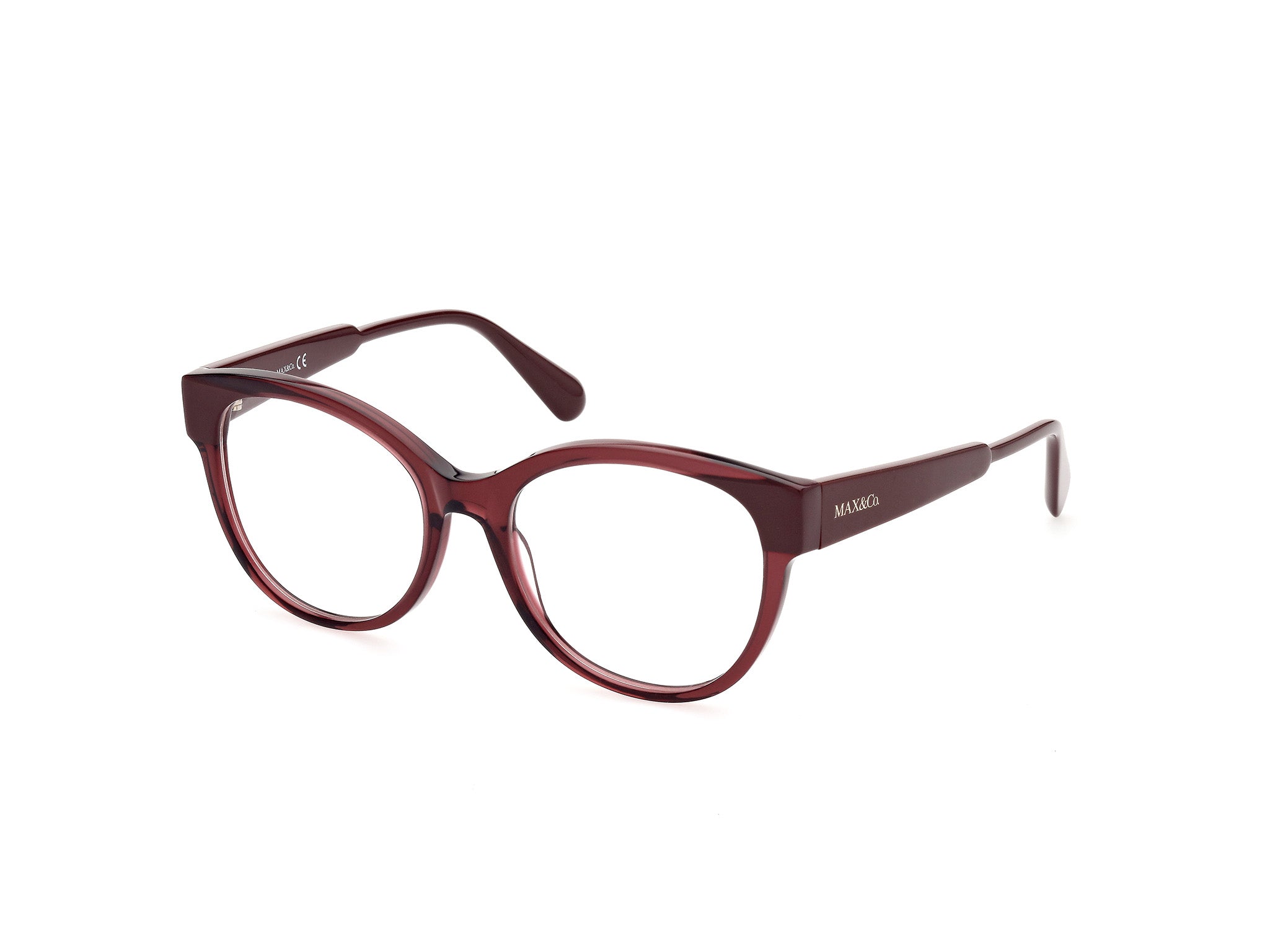 0889214297242 - Damen MO5045 066 Rahmen von BRILLEN Acetat Rot  Rund Normal