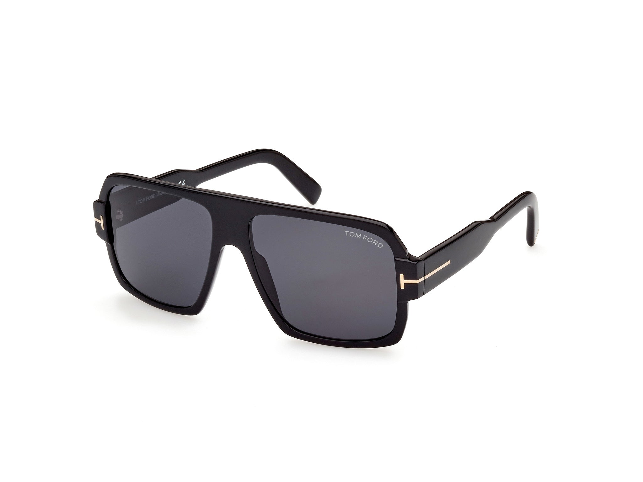 0889214318213 - TOM FORD Herren FT0933 CAMDEN 01A Gläser SONNENBRILLEN Acetat Schwarz Grau Quadratisch Normal