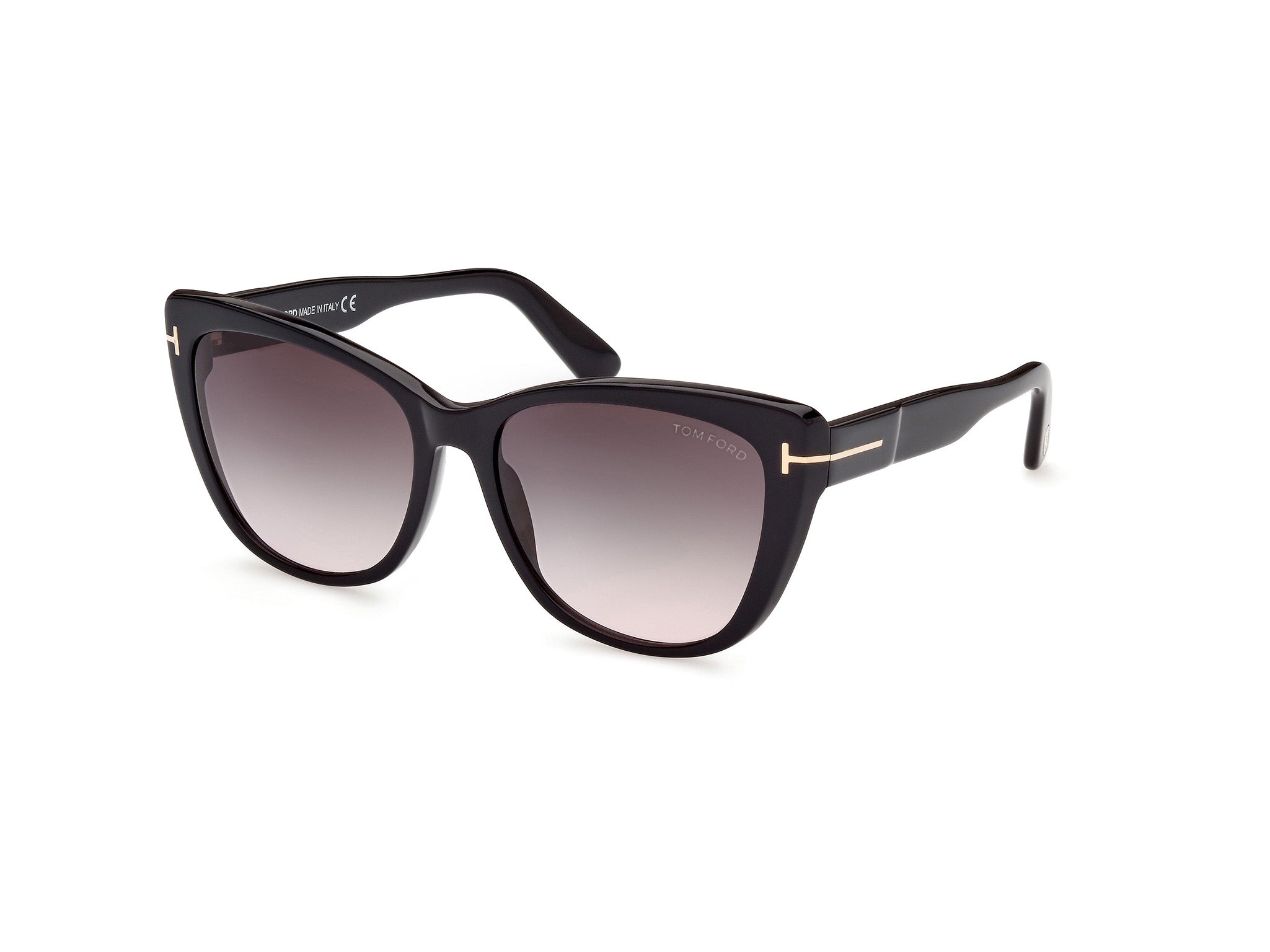 0889214318329 - TOM FORD Damen FT0937 NORA 01B Gläser SONNENBRILLEN Acetat Schwarz Rauch Cat Eye Normal Schattiert