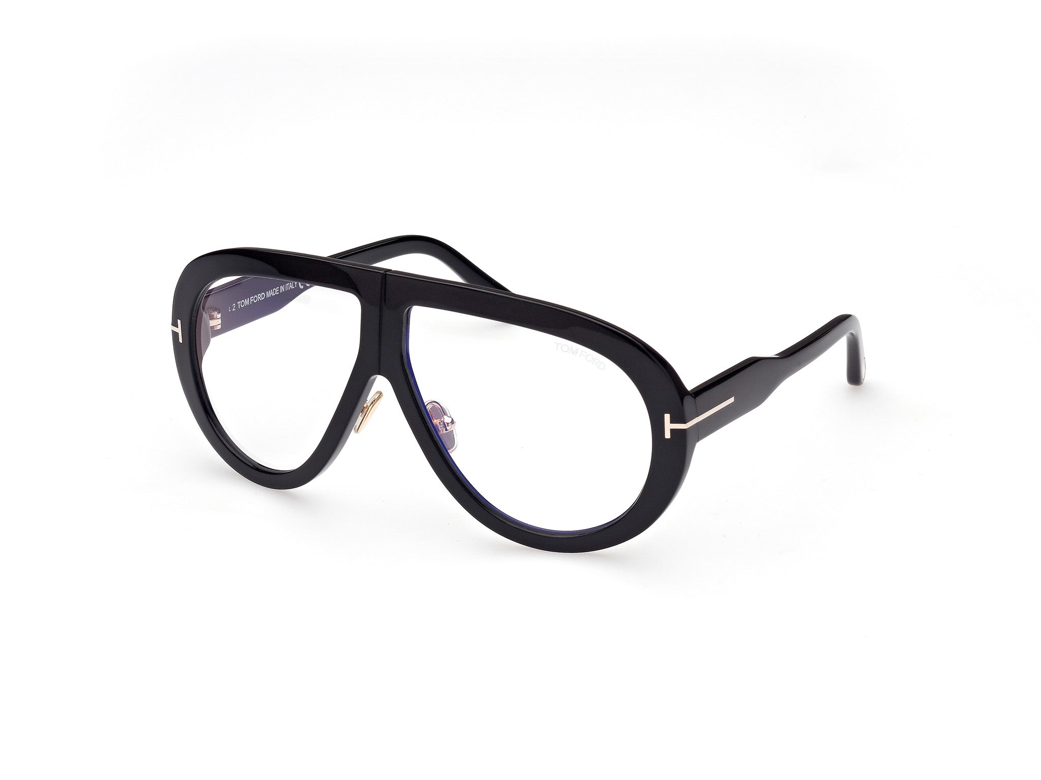 0889214319371 - TOM FORD Unisex FT0836 Troy 001 Gläser SONNENBRILLEN Acetat Schwarz  Pilot Normal