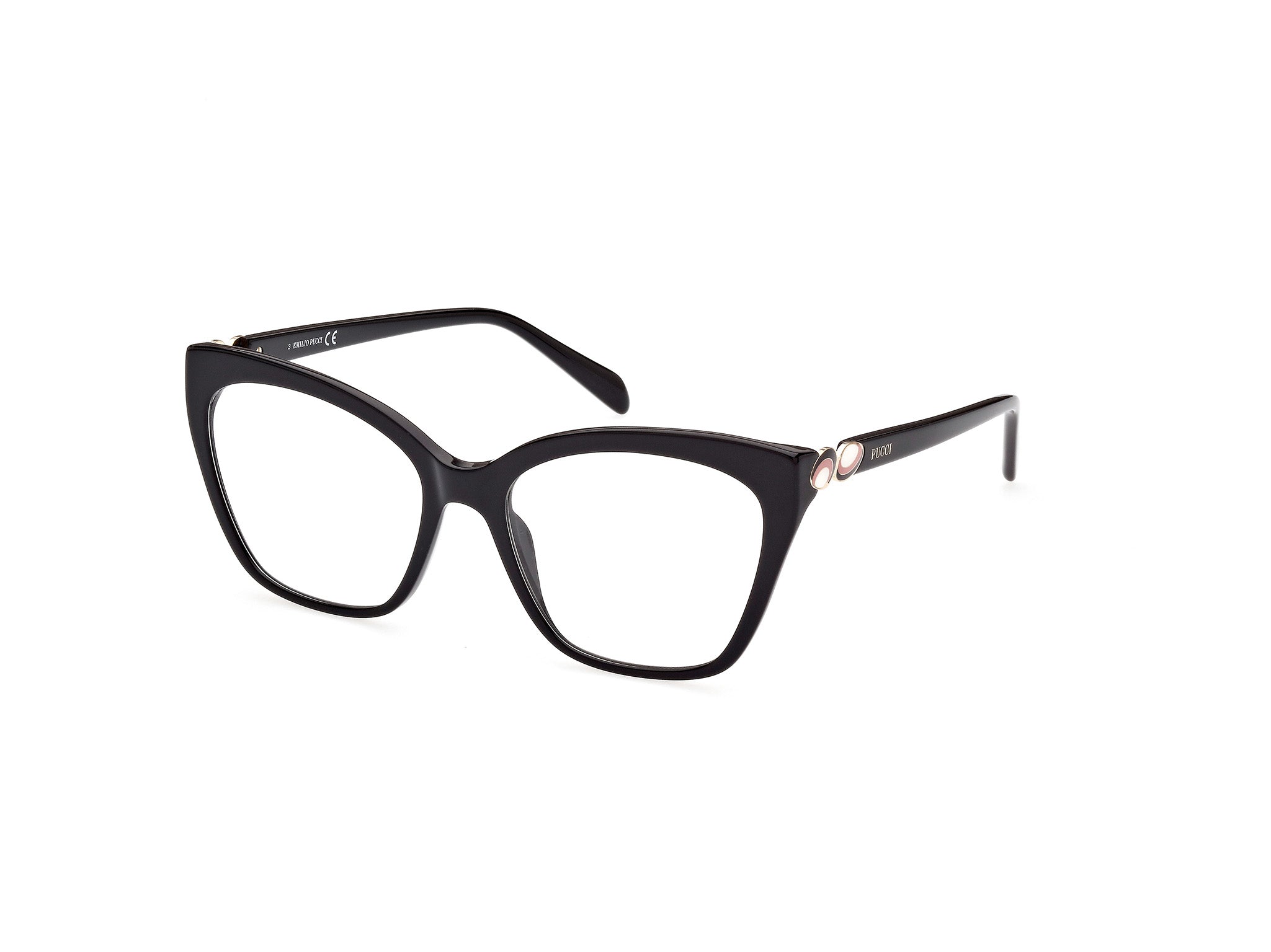 0889214324818 - Emilio Pucci Damen EP5195 001 Rahmen von BRILLEN Acetat Schwarz  Quadratisch Normal