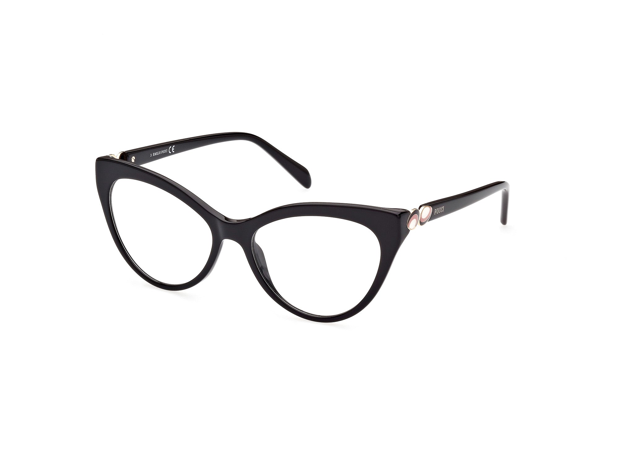 0889214324856 - Emilio Pucci Frau EP5196 001 Rahmen von BRILLEN Acetat Schwarz  Katzenauge Normal