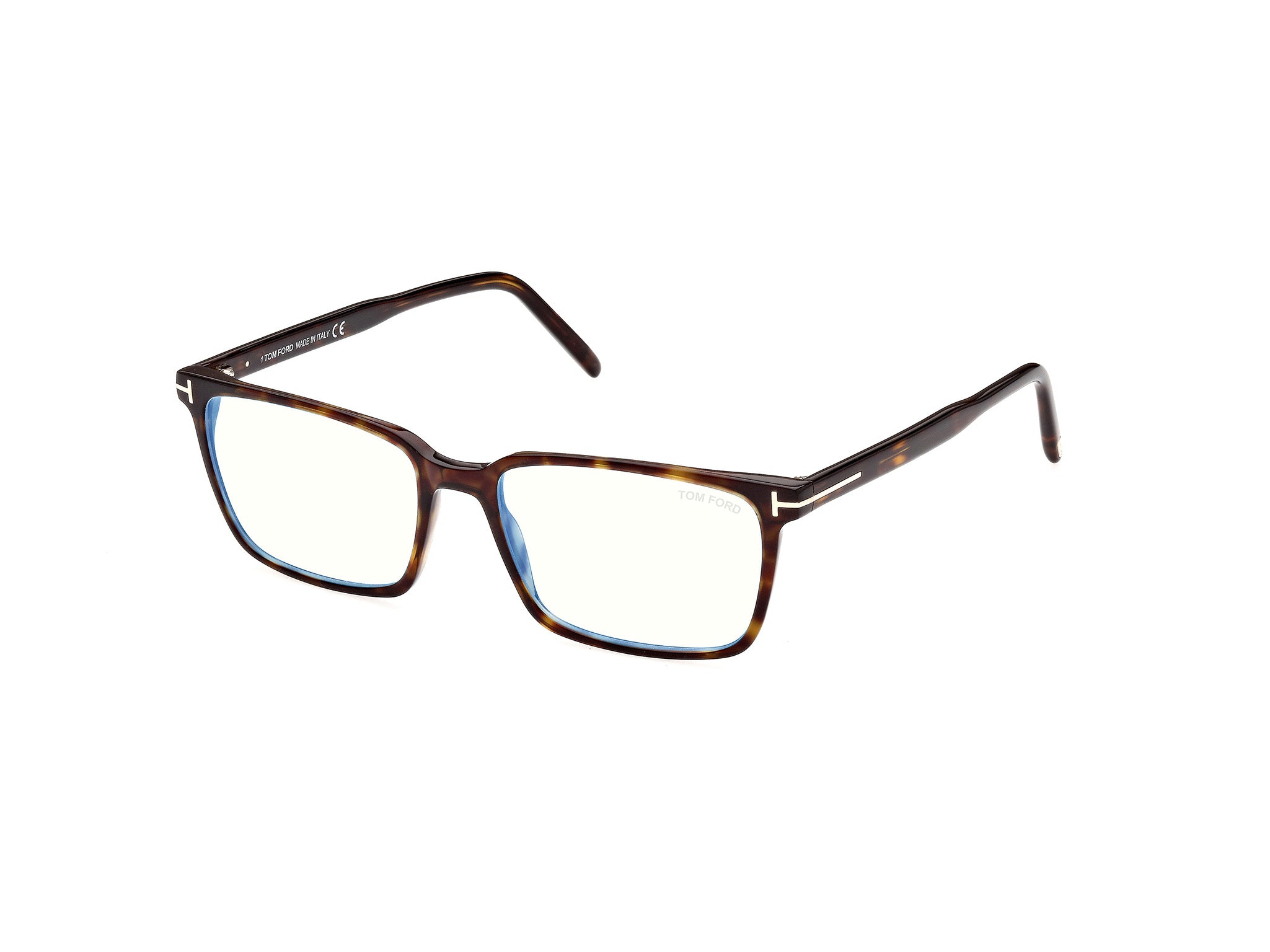 0889214327178 - TOM FORD Mann FT5802-B 052 Rahmen von BRILLEN Acetat Havanna  Hocken Blaues Antilicht