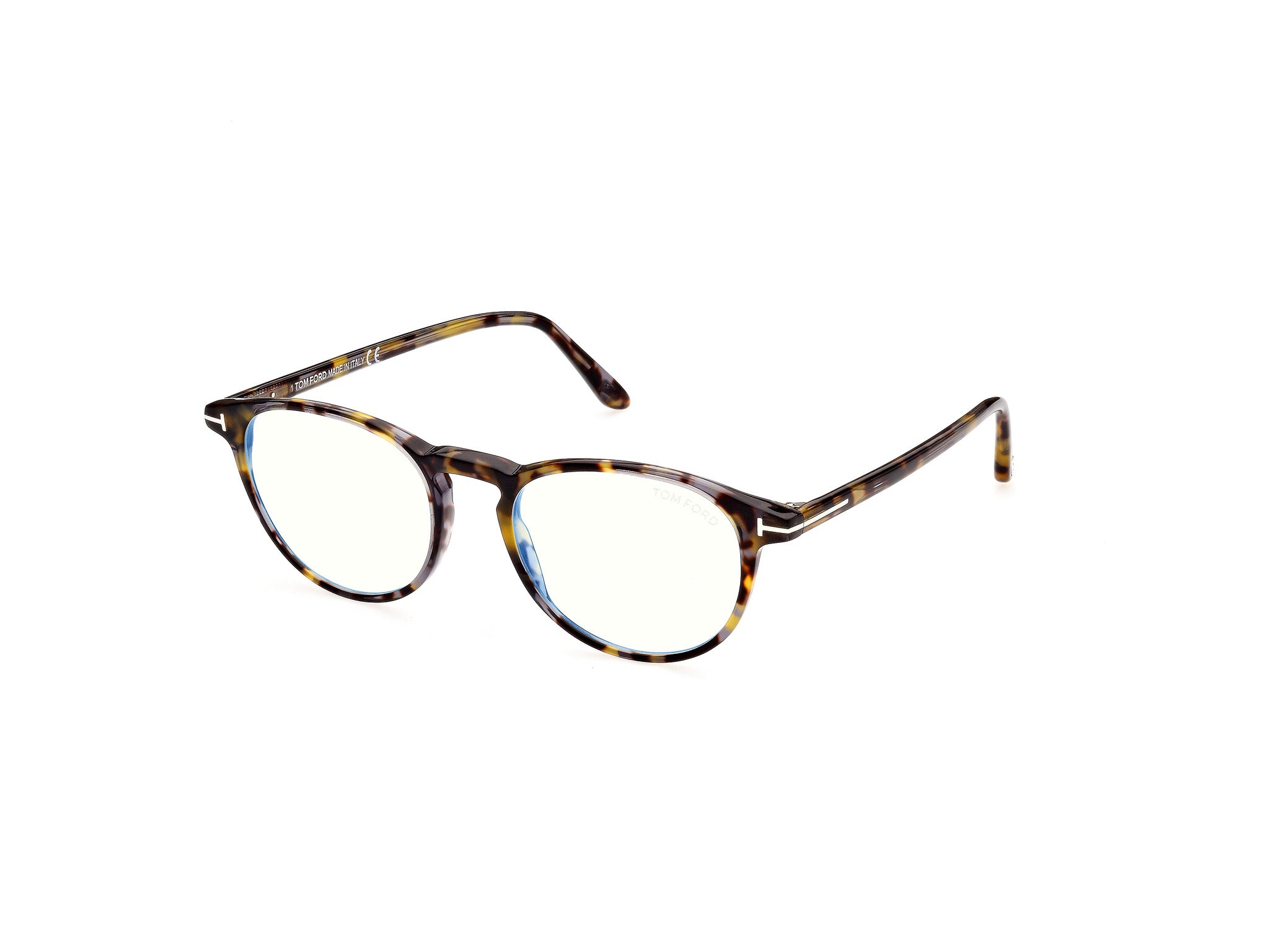 0889214327314 - TOM FORD Mann FT5803-B 055 Rahmen von BRILLEN Acetat Farbiger Havanna  Kreisel Blaues Antilicht