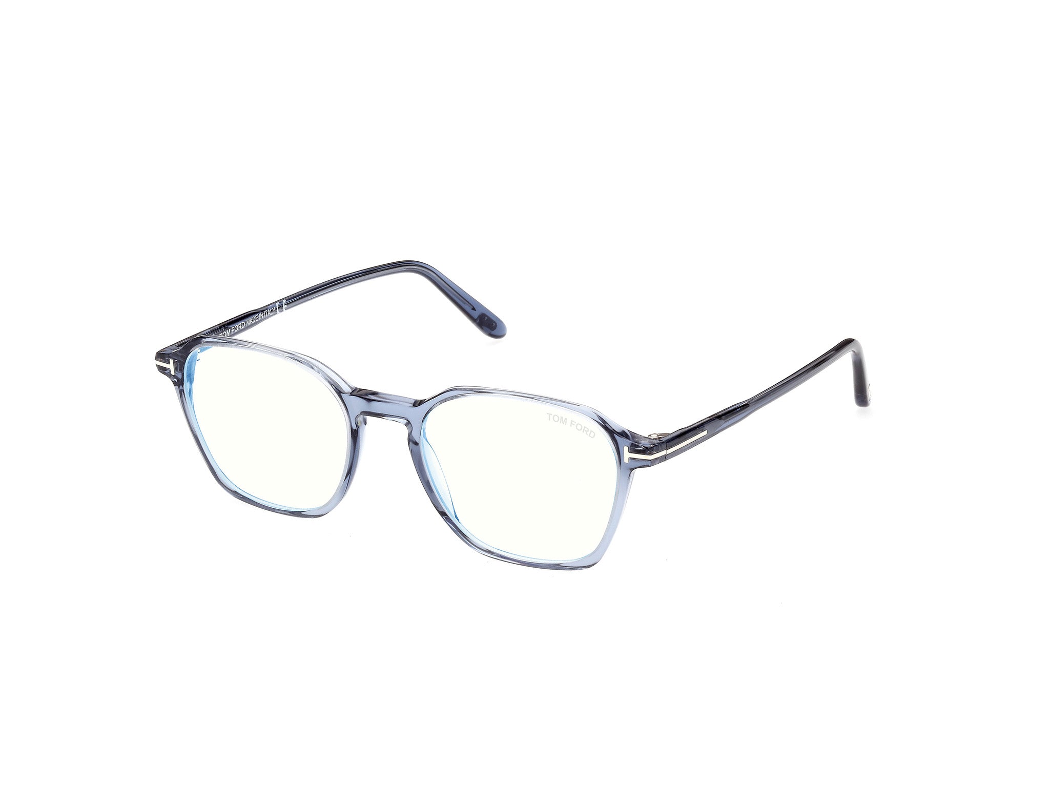 0889214327369 - TOM FORD Herren FT5804-B 90 Rahmen von BRILLEN Acetat Blau Geometrisch Normal 0889214327369 - TOM FORD Herren FT5804-B 90 Rahmen von BRILLEN Acetat Blau Geometrisch Normal