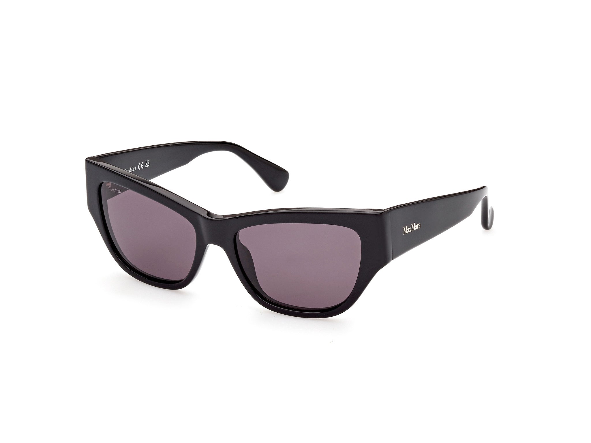 0889214332134 - Damen MM0041 Francoise 01a Gläser SONNENBRILLEN Acetat Schwarz Rauch Cat Eye Gespiegelt