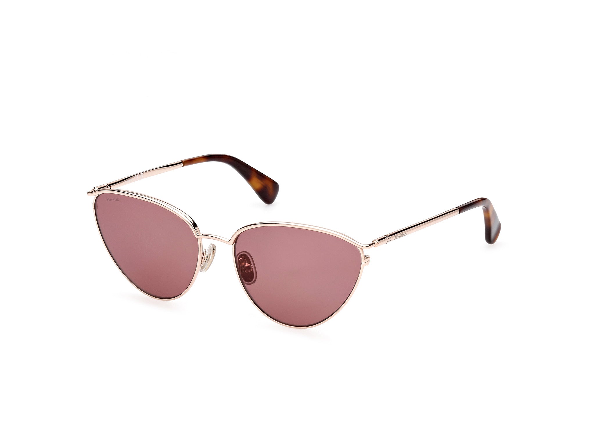 0889214332578 - Damen MM0044 Design1 52s Gläser SONNENBRILLEN Metall Gold Bordeaux Pilot Normal