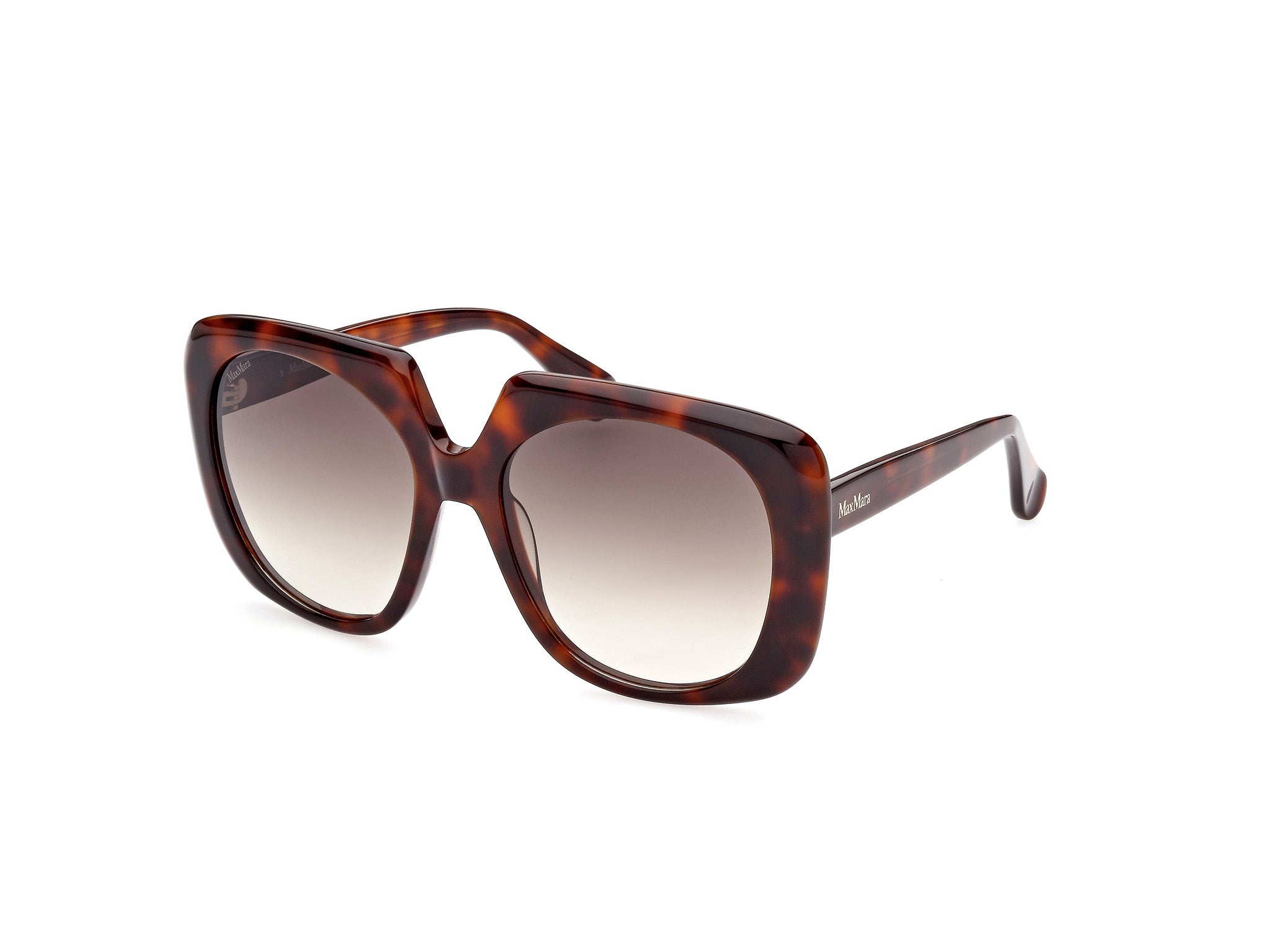 0889214332691 - Damen MM0047 Logo12 52f Gläser SONNENBRILLEN Acetat Dunkler Havanna Braun Geometrisch Normal Schattiert