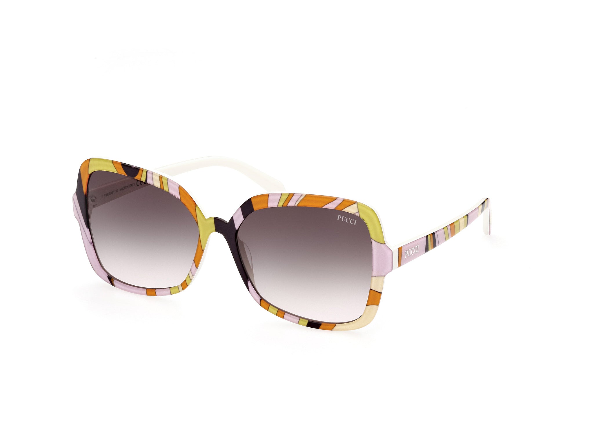 0889214335043 - Emilio Pucci Damen EP0192 44B Gläser SONNENBRILLEN Acetat Fantasie Rauch Schmetterling Normal Schattiert