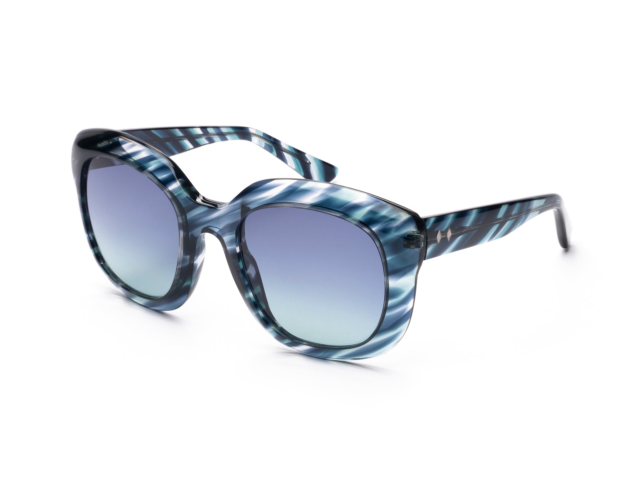 0889214335586 - Damen WE0322 92W Gläser SONNENBRILLEN Acetat Blau Blau Quadratisch Normal