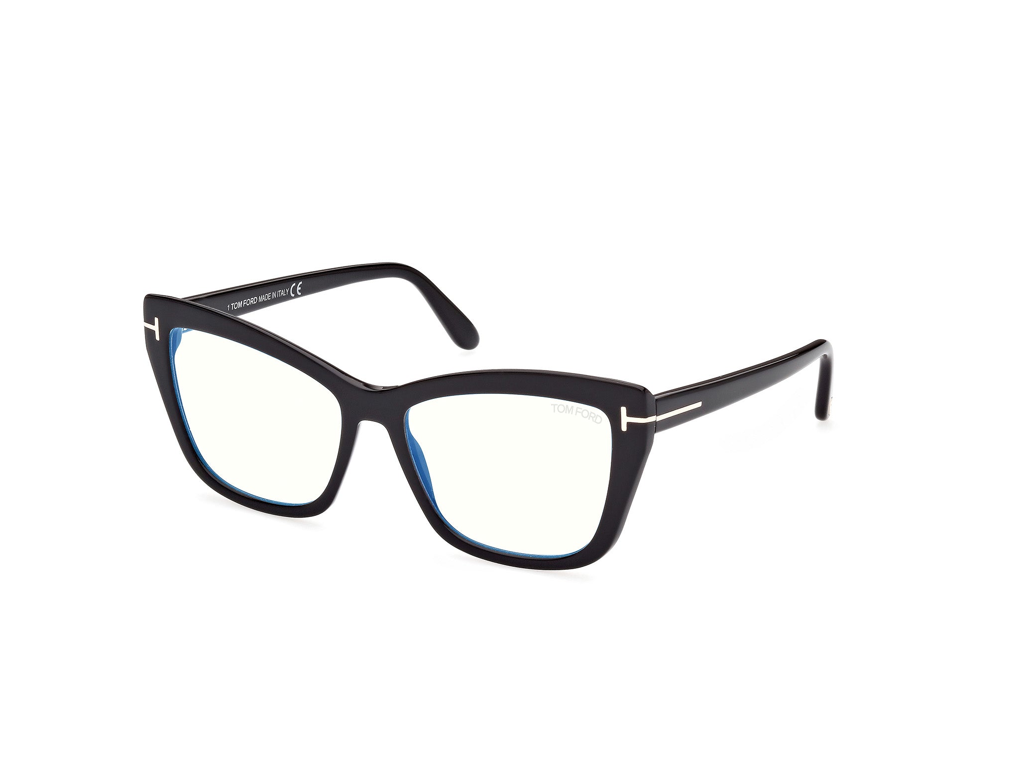0889214337313 - TOM FORD Frau FT5826-B 001 Rahmen von BRILLEN Acetat Schwarz Katzenauge Blaues Antilicht 0889214337313 - TOM FORD Frau FT5826-B 001 Rahmen von BRILLEN Acetat Schwarz Katzenauge Blaues Antilicht