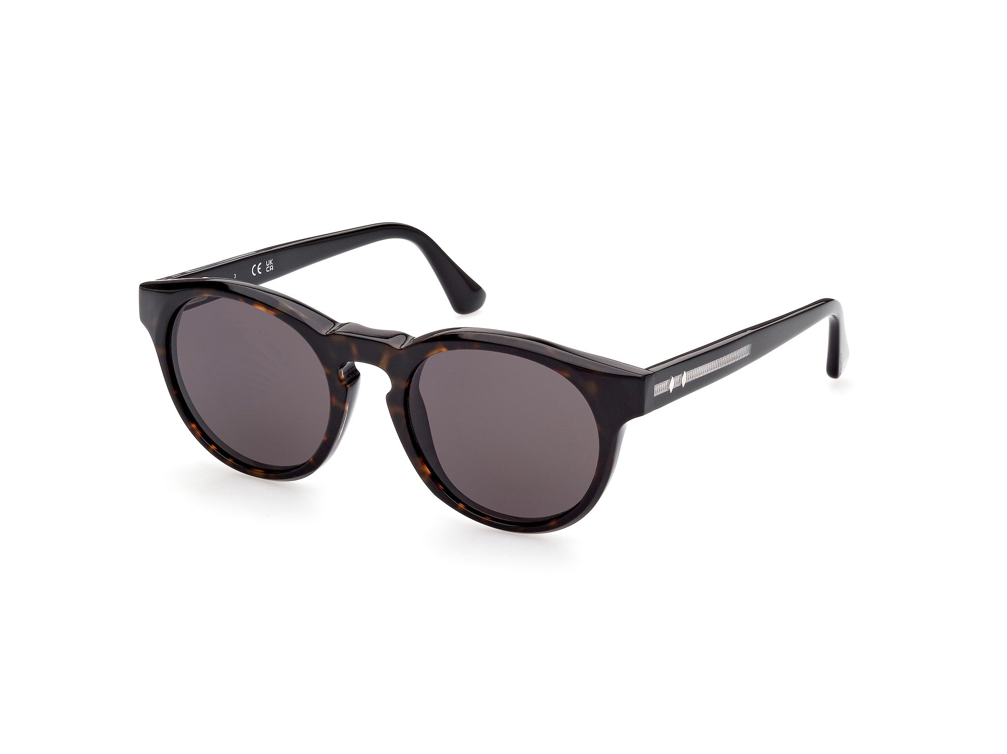 0889214338914 - Unisex WE0324 56a Gläser SONNENBRILLEN Acetat Havanna Rauch Rund Normal