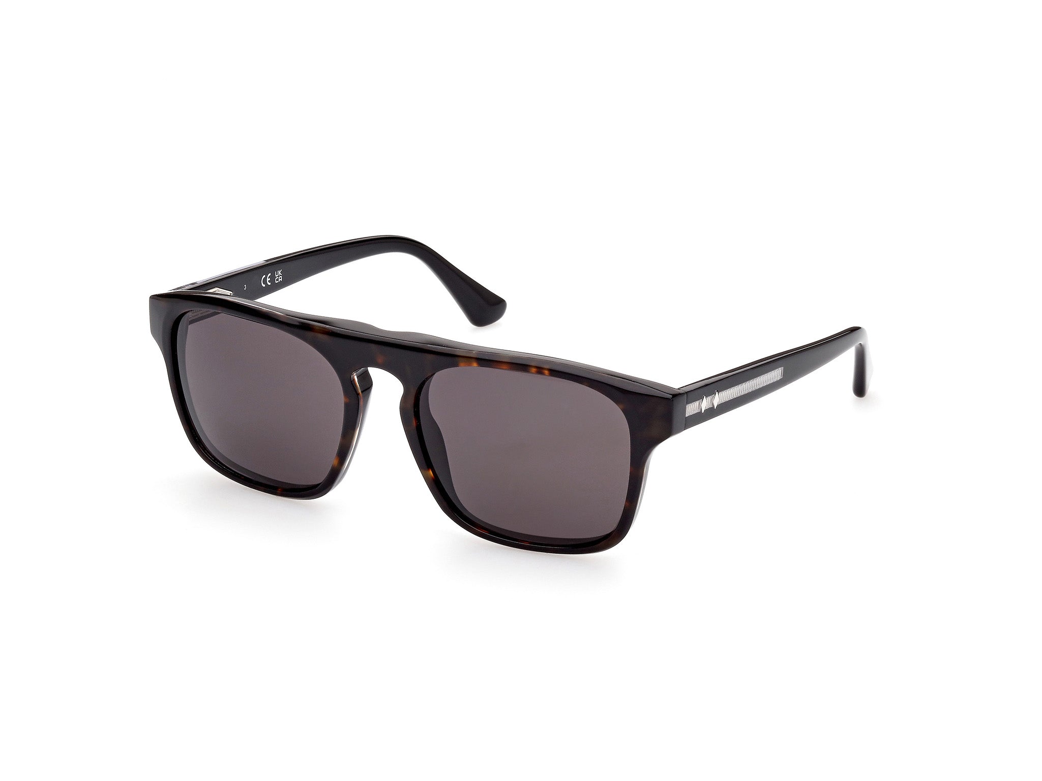 0889214338952 - Herren WE0325 56A Gläser SONNENBRILLEN Acetat Havanna Grau Quadratisch Normal