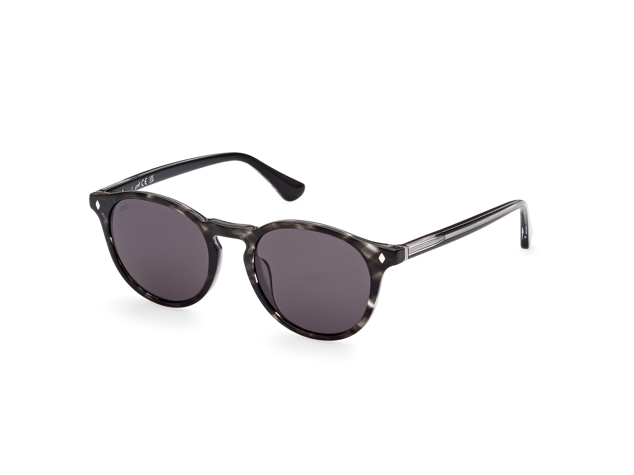 0889214339065 - Unisex We0328 05a Gläser SONNENBRILLEN Acetat Schwarz Grau Kreisel Normal