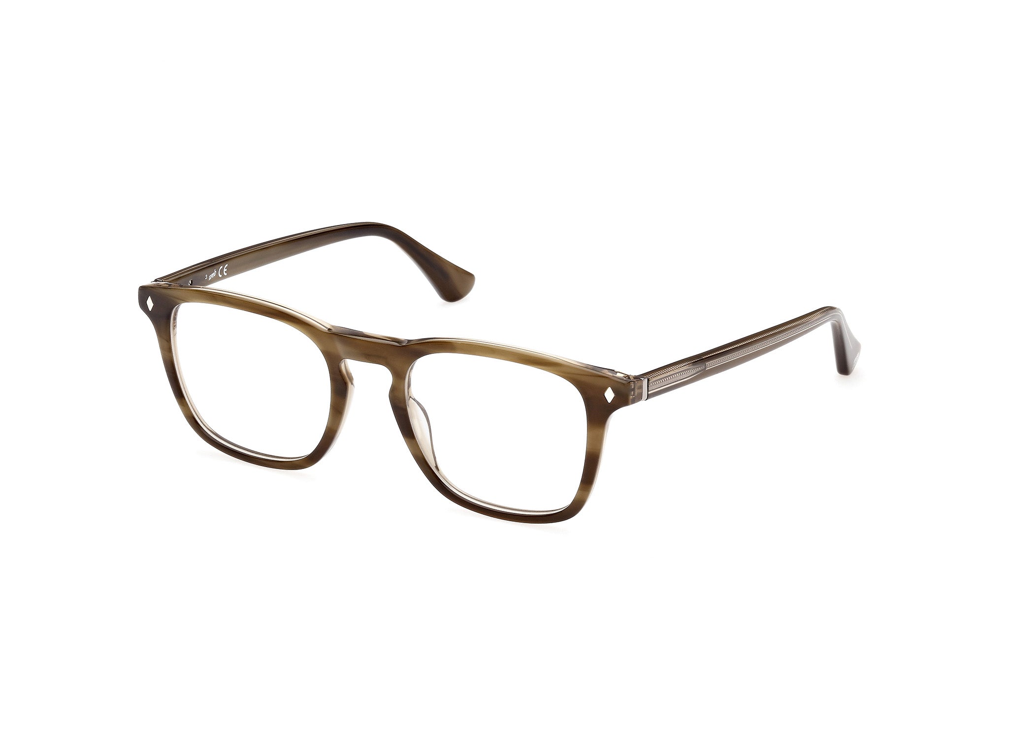 0889214339225 - Herren WE5386 050 Rahmen von BRILLEN Acetat Braun Dunkel  Quadratisch Normal