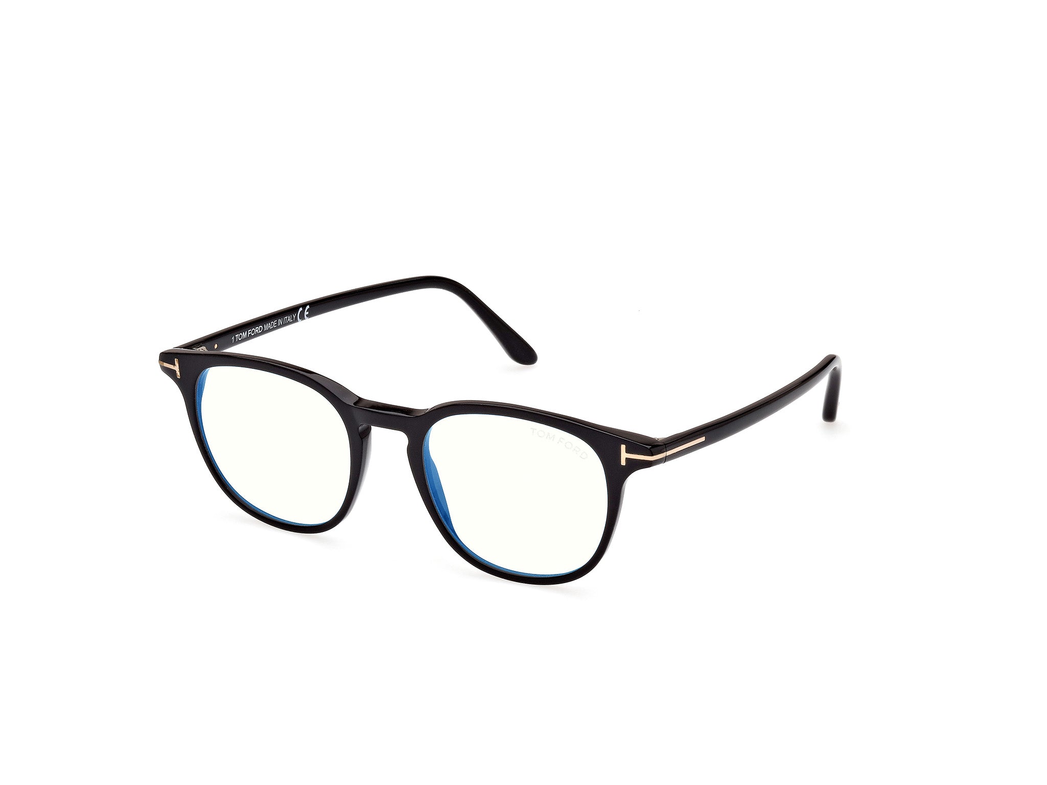 0889214358547 - TOM FORD Mann Ft5832-b 1 Rahmen von BRILLEN Acetat Schwarz  Kreisel Normal