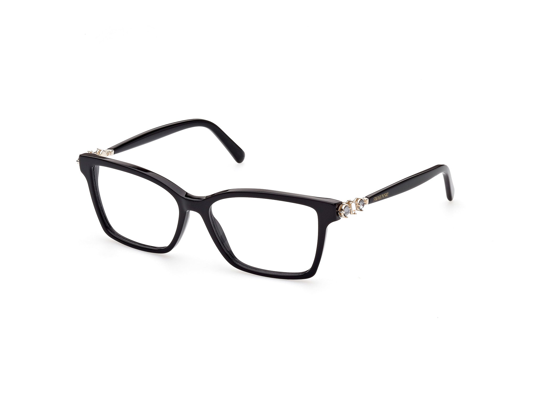 0889214360861 - Damen SK5442 001 Rahmen von BRILLEN Steckdose Acetat Schwarz  Quadratisch Normal