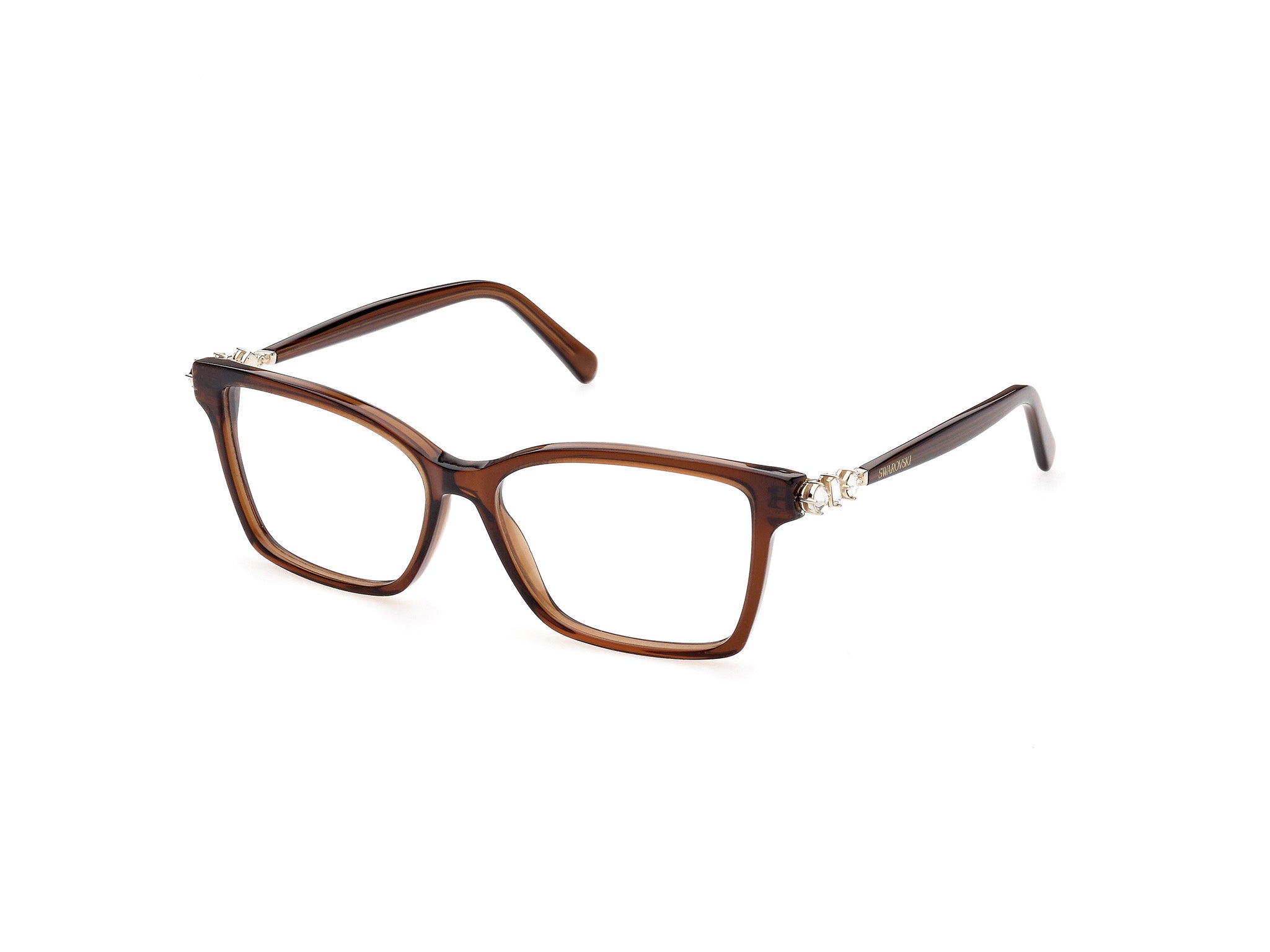 0889214360878 - Damen SK5442 050 Rahmen von BRILLEN Steckdose Acetat Braun Dunkel  Quadratisch Normal