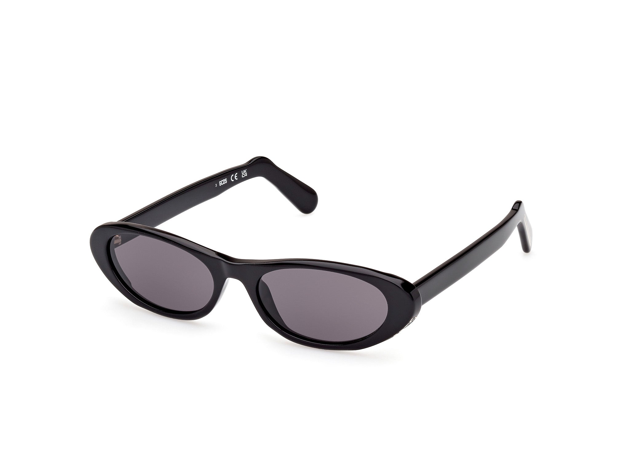 0889214366269 - Unisex GD0021 01a Gläser SONNENBRILLEN Acetat Glänzend schwarz Rauch Cat Eye Normal