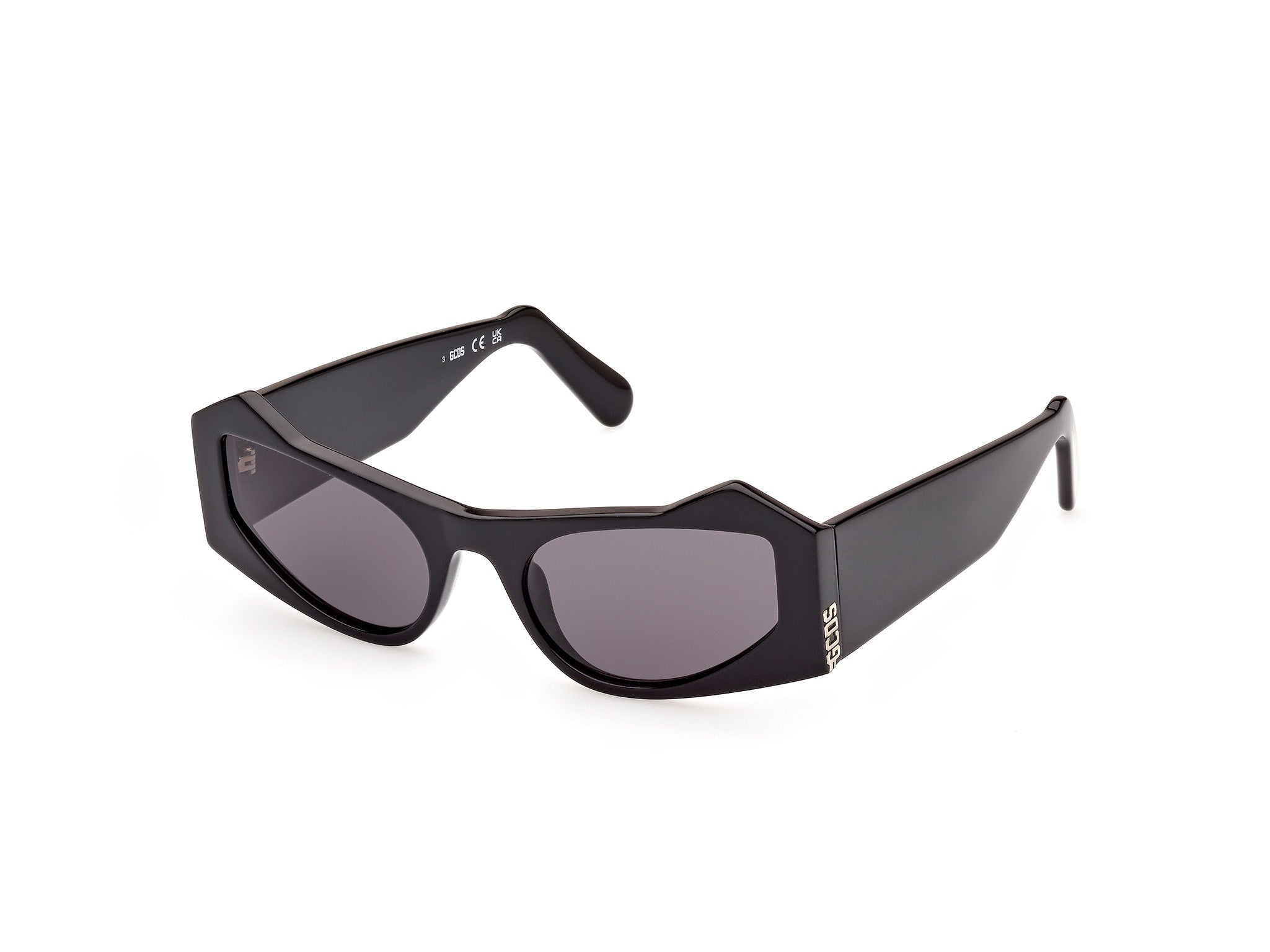 0889214366405 - Unisex GD0022 01a Gläser SONNENBRILLEN Acetat Glänzend schwarz Rauch Cat Eye Normal