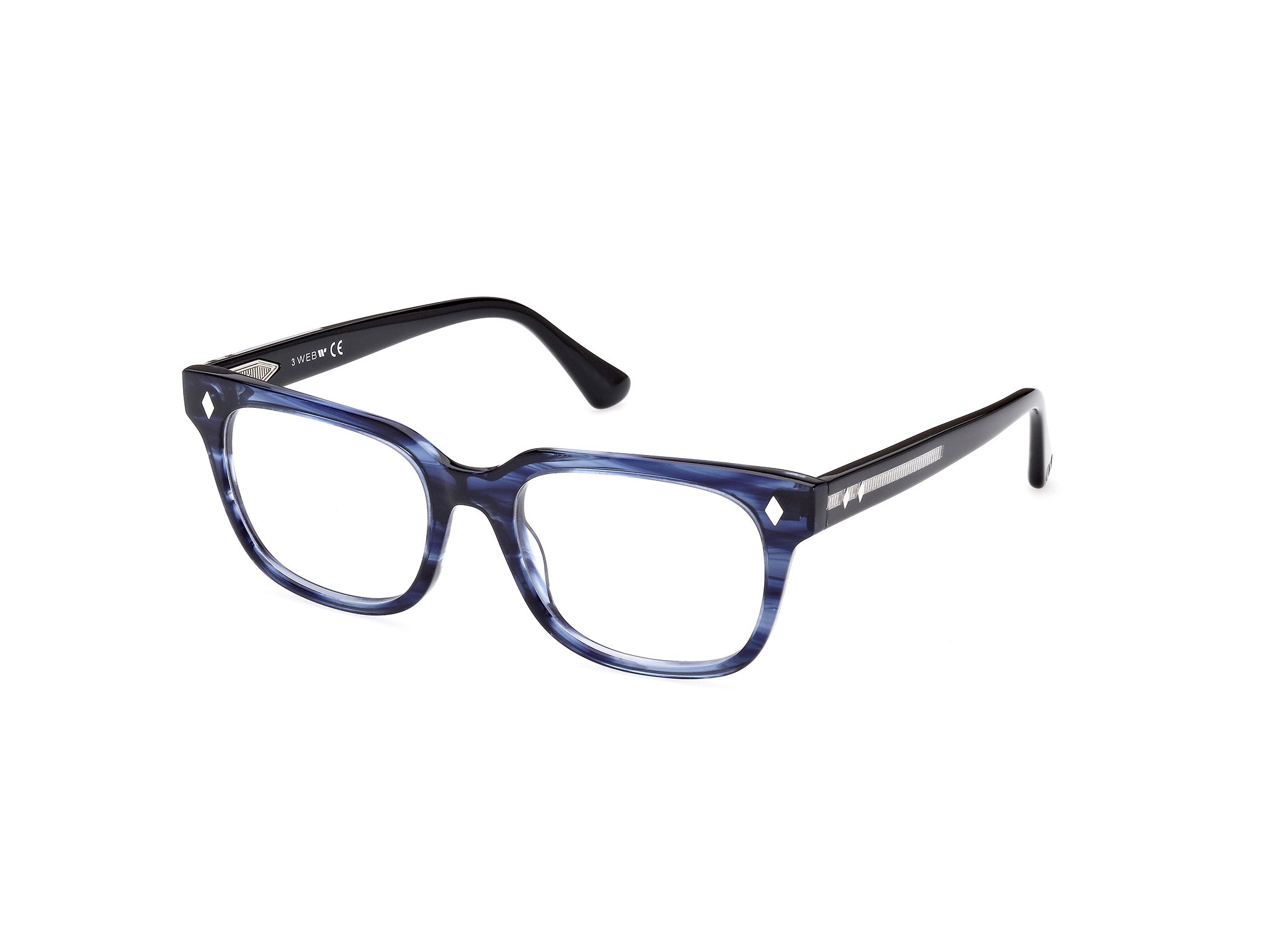 0889214367020 - Unisex WE5397 92 Rahmen von BRILLEN Acetat Blau  Quadratisch Normal