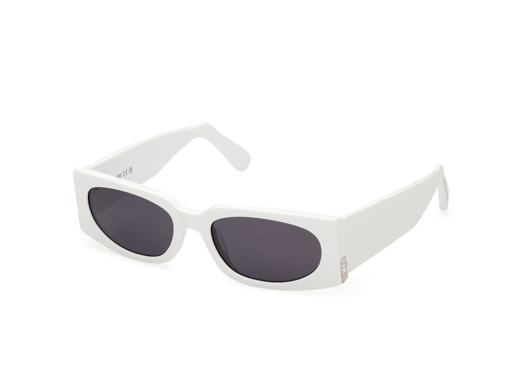 0889214367433 - Unisex GD0016 21A Gläser SONNENBRILLEN Acetat Weiß Grau Quadratisch Normal