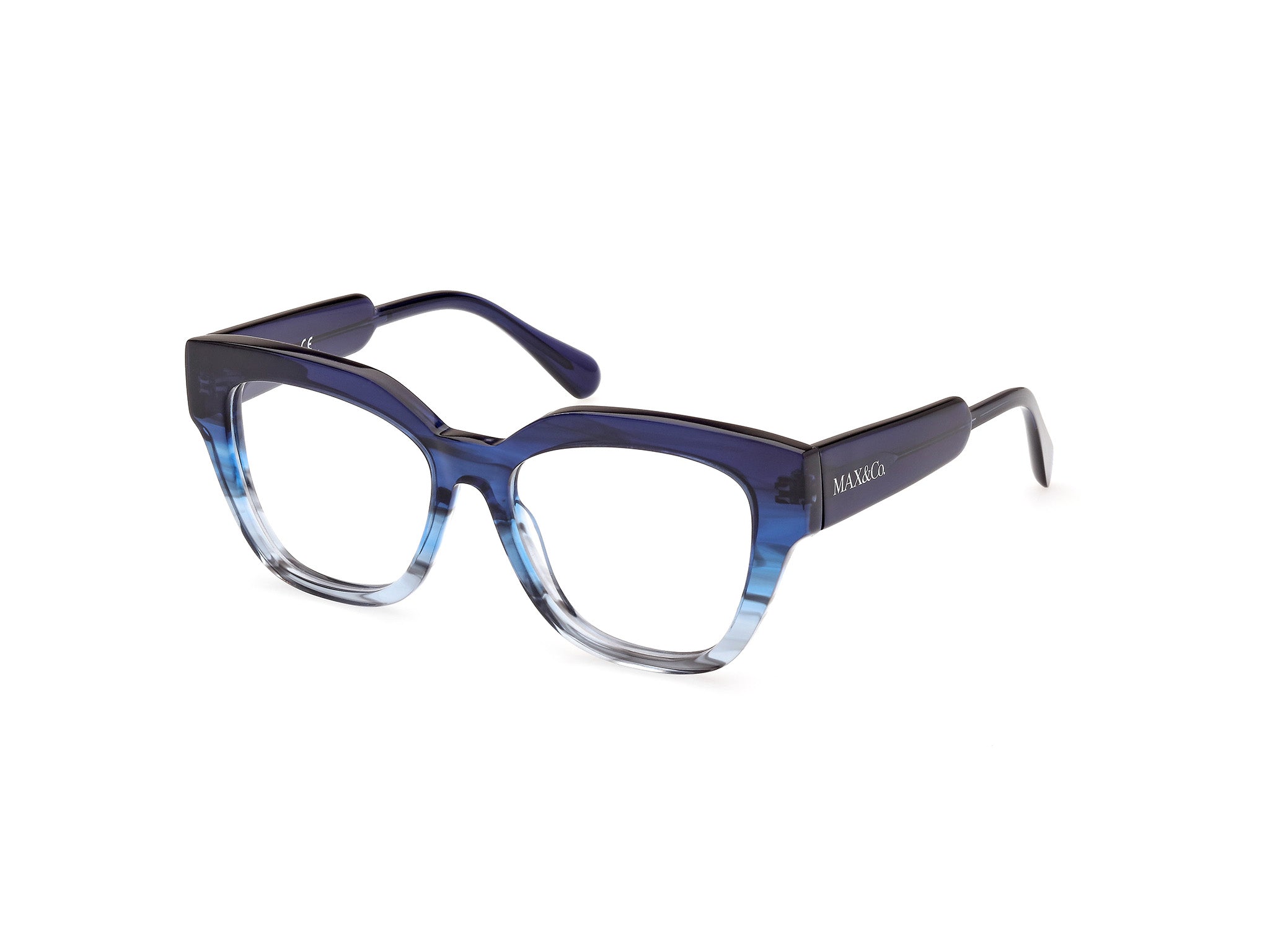 0889214375612 - Damen MO5074 092 Rahmen von BRILLEN Acetat Blau  Quadratisch Normal