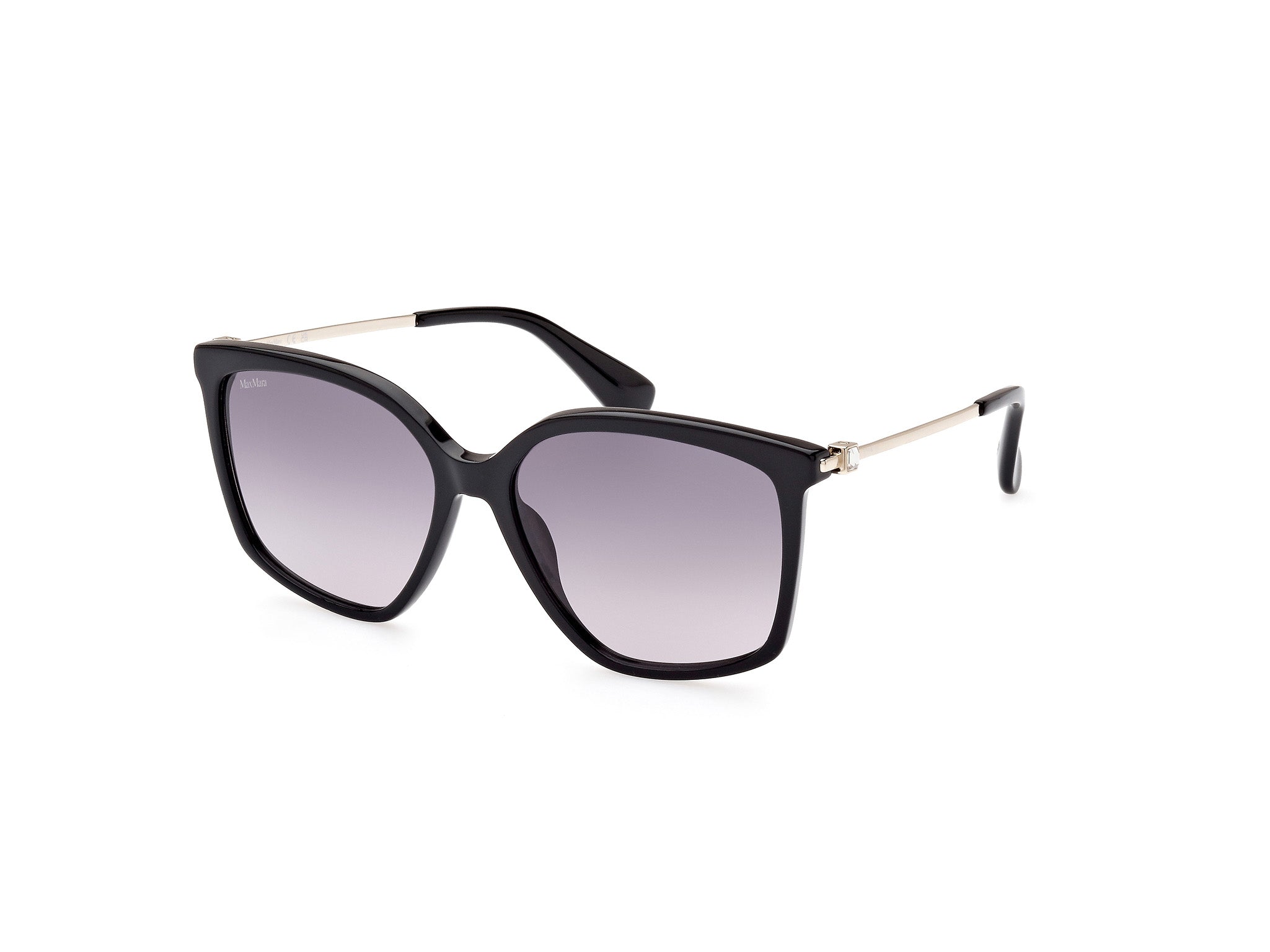 0889214378576 - Damen MM0055 Jewel3 01B Gläser SONNENBRILLEN Acetat Schwarz Rauch Geometrisch Normal Schattiert