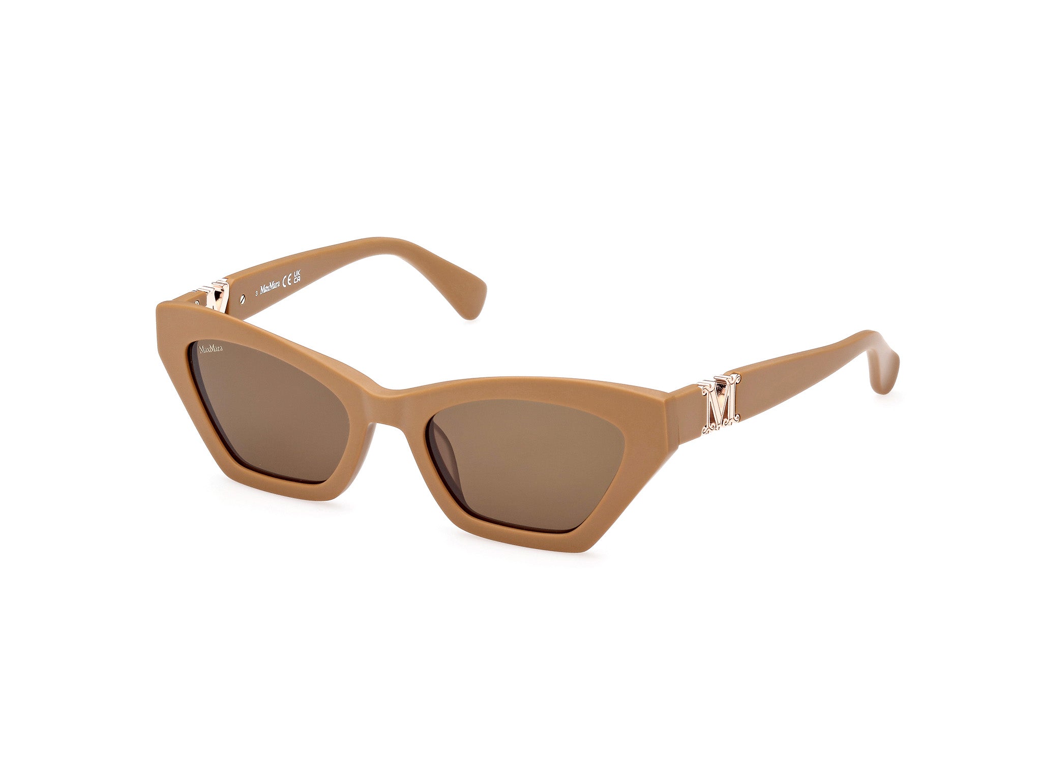 0889214378712 - Damen MM0057 EMME13 73E Gläser SONNENBRILLEN Acetat Braun Braun Cat Eye Normal