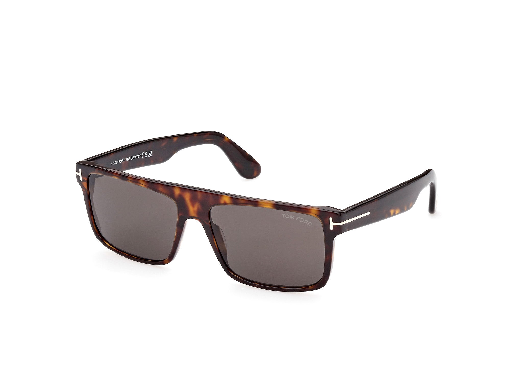 0889214384829 - TOM FORD Herren FT0999 PHILIPPE-02 52A Gläser SONNENBRILLEN Acetat Havanna Rauch Quadratisch Normal