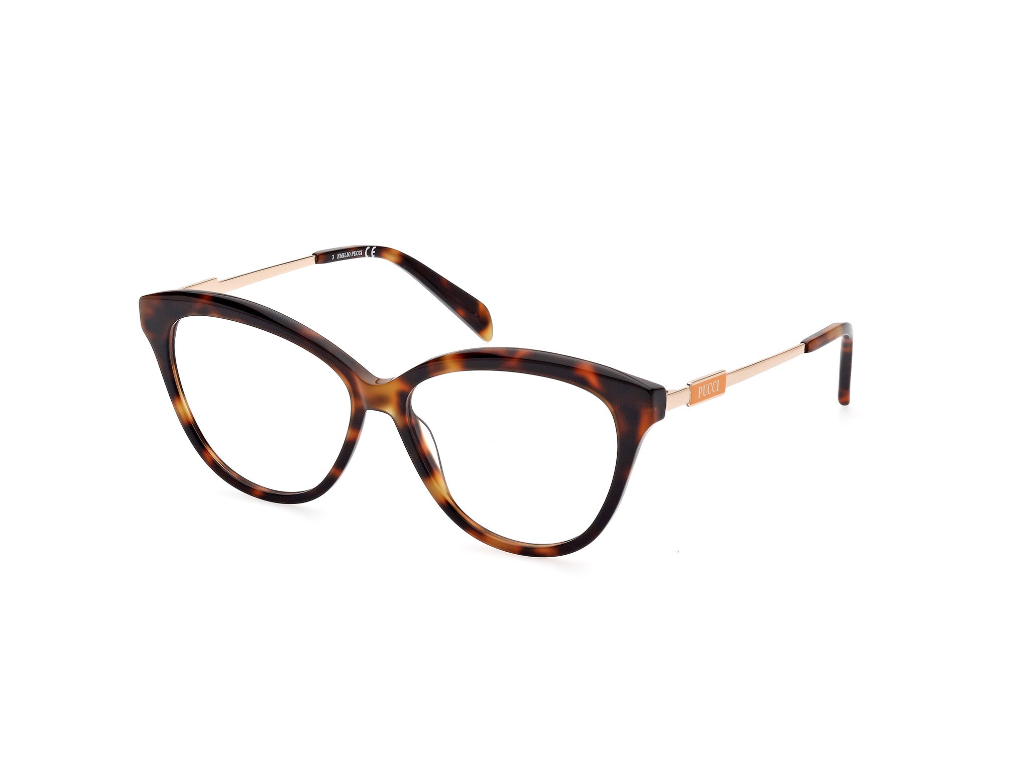 0889214387738 - Emilio Pucci Frau EP5211 052 Rahmen von BRILLEN Acetat Havanna  Katzenauge Normal