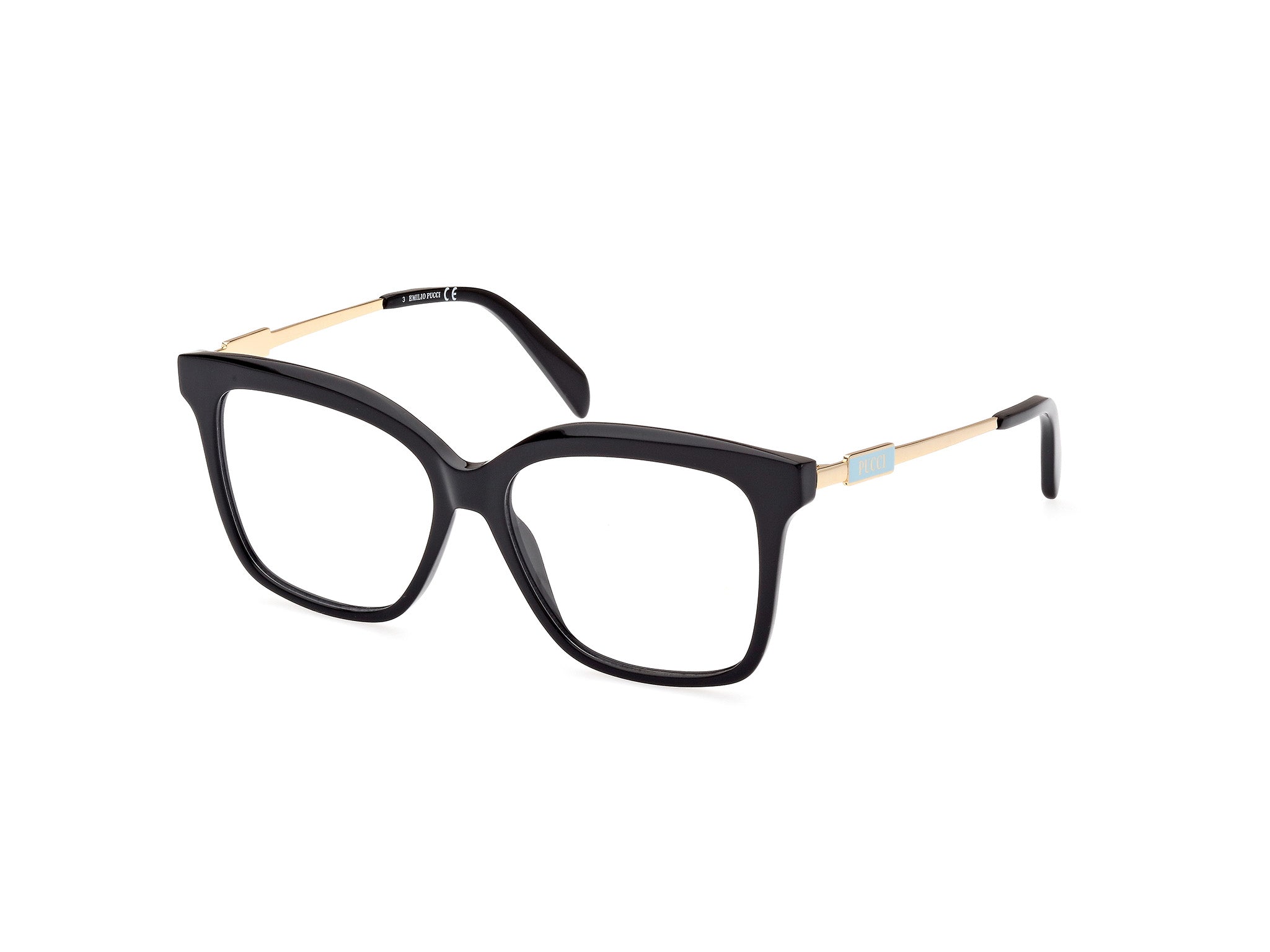 0889214387769 - Emilio Pucci Damen EP5212 001 Rahmen von BRILLEN Acetat Schwarz  Quadratisch Normal