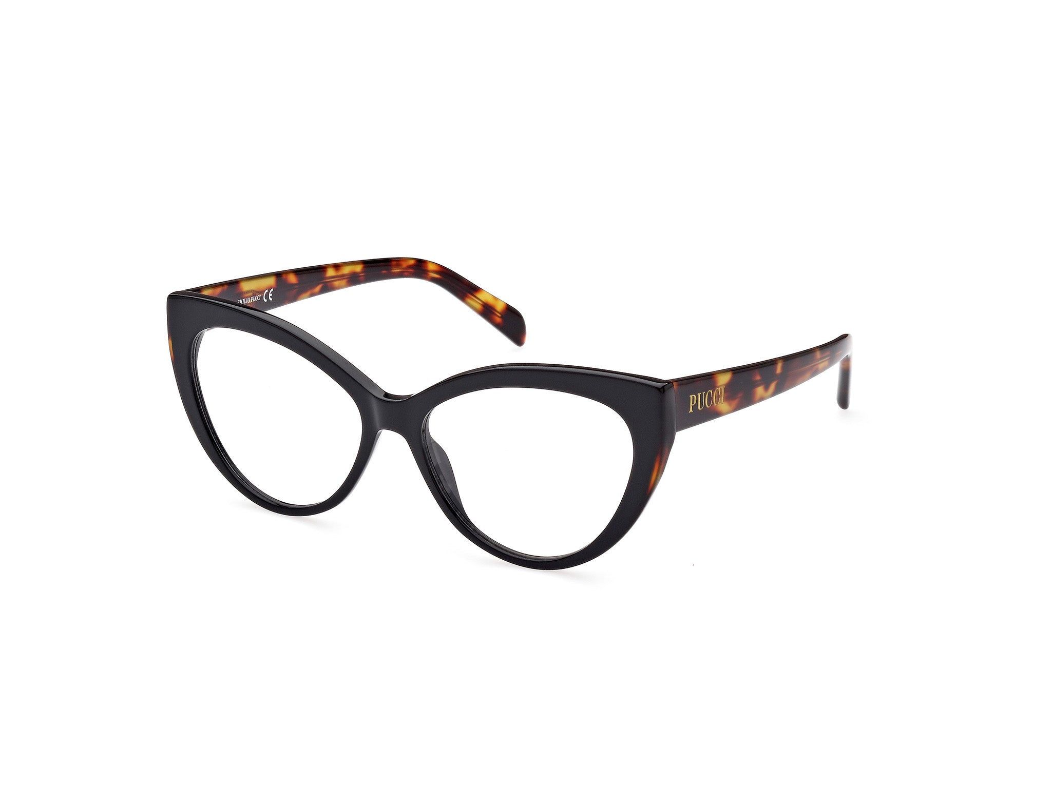 0889214387882 - Emilio Pucci Frau EP5215 005 Rahmen von BRILLEN Acetat Schwarz  Katzenauge Normal