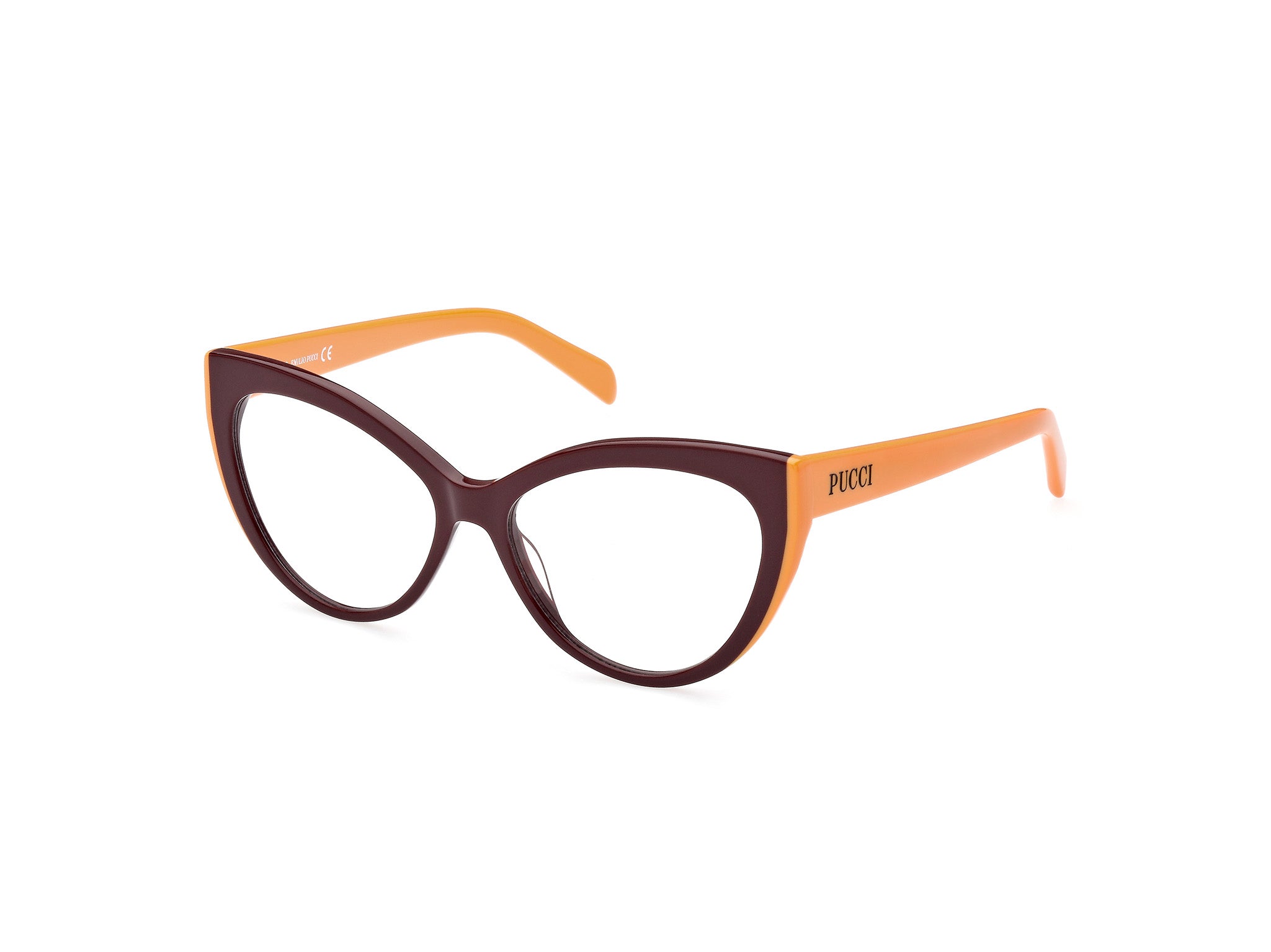 0889214387912 - Emilio Pucci Damen EP5215 071 Rahmen von BRILLEN Acetat Bordeaux  Cat Eye Normal