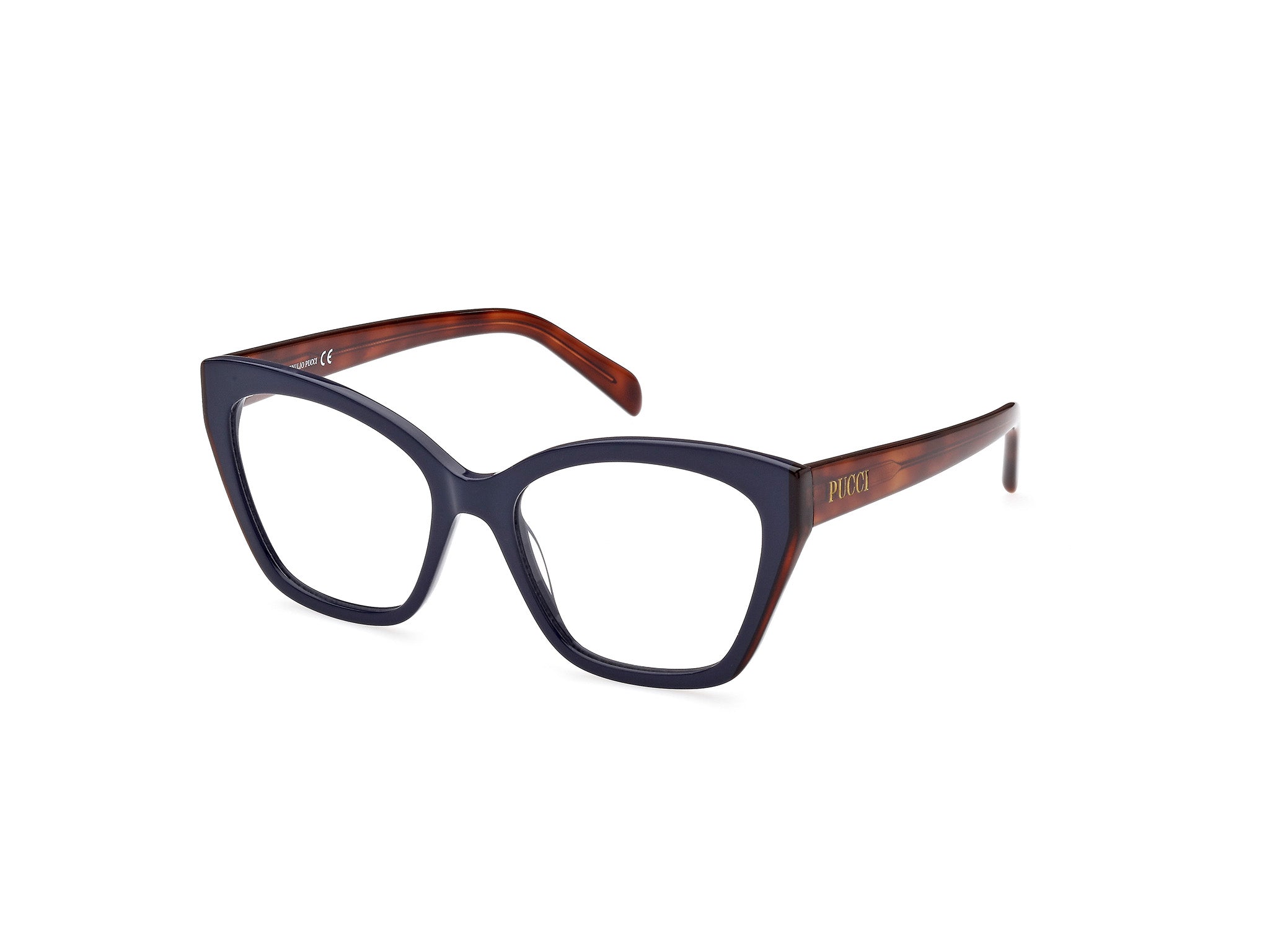 0889214387950 - Emilio Pucci Damen EP5216 092 Rahmen von BRILLEN Acetat Blau  Schmetterling Normal