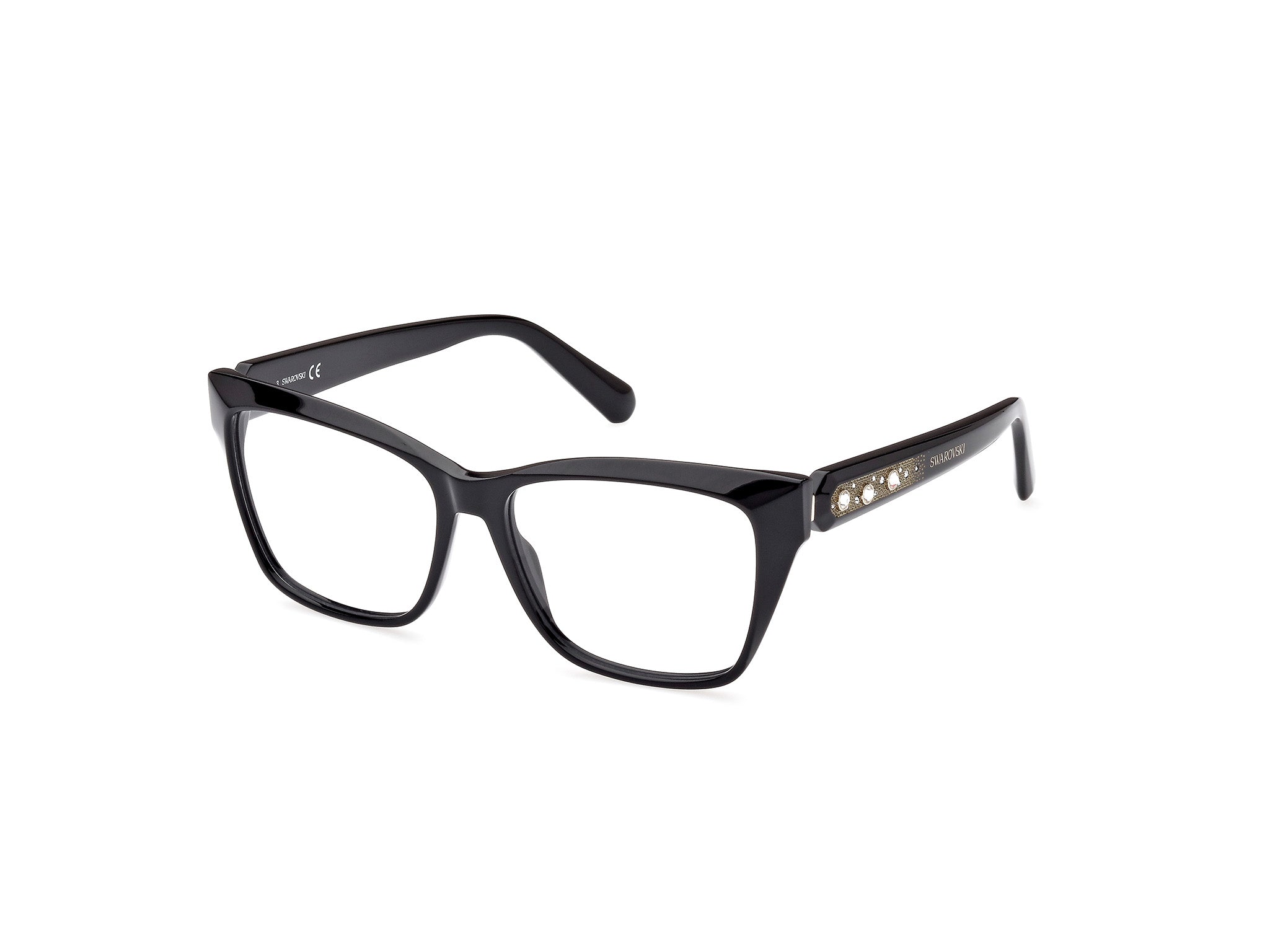 0889214388698 - Damen SK5468 001 Rahmen von BRILLEN Steckdose Acetat Schwarz  Quadratisch Normal