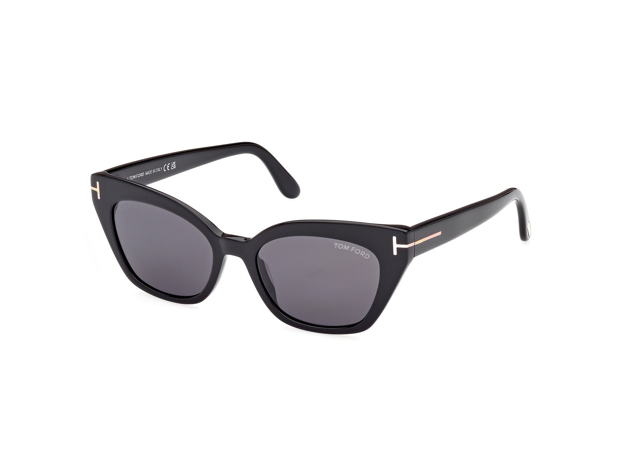 0889214403995 - TOM FORD Frau Ft1031 Juliette 01a Gläser SONNENBRILLEN Plastik Schwarz Grau Katzenauge Normal