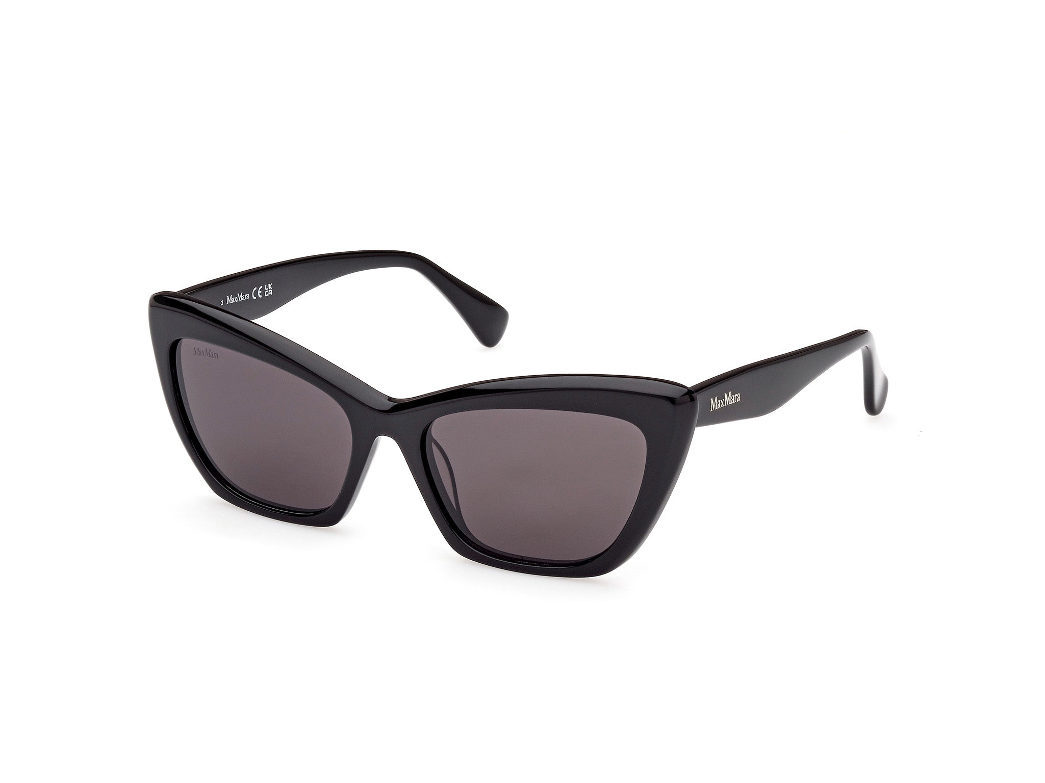 0889214413291 - Damen MM0063 LOGO14 01A Gläser SONNENBRILLEN Acetat Schwarz Rauch Cat Eye Normal