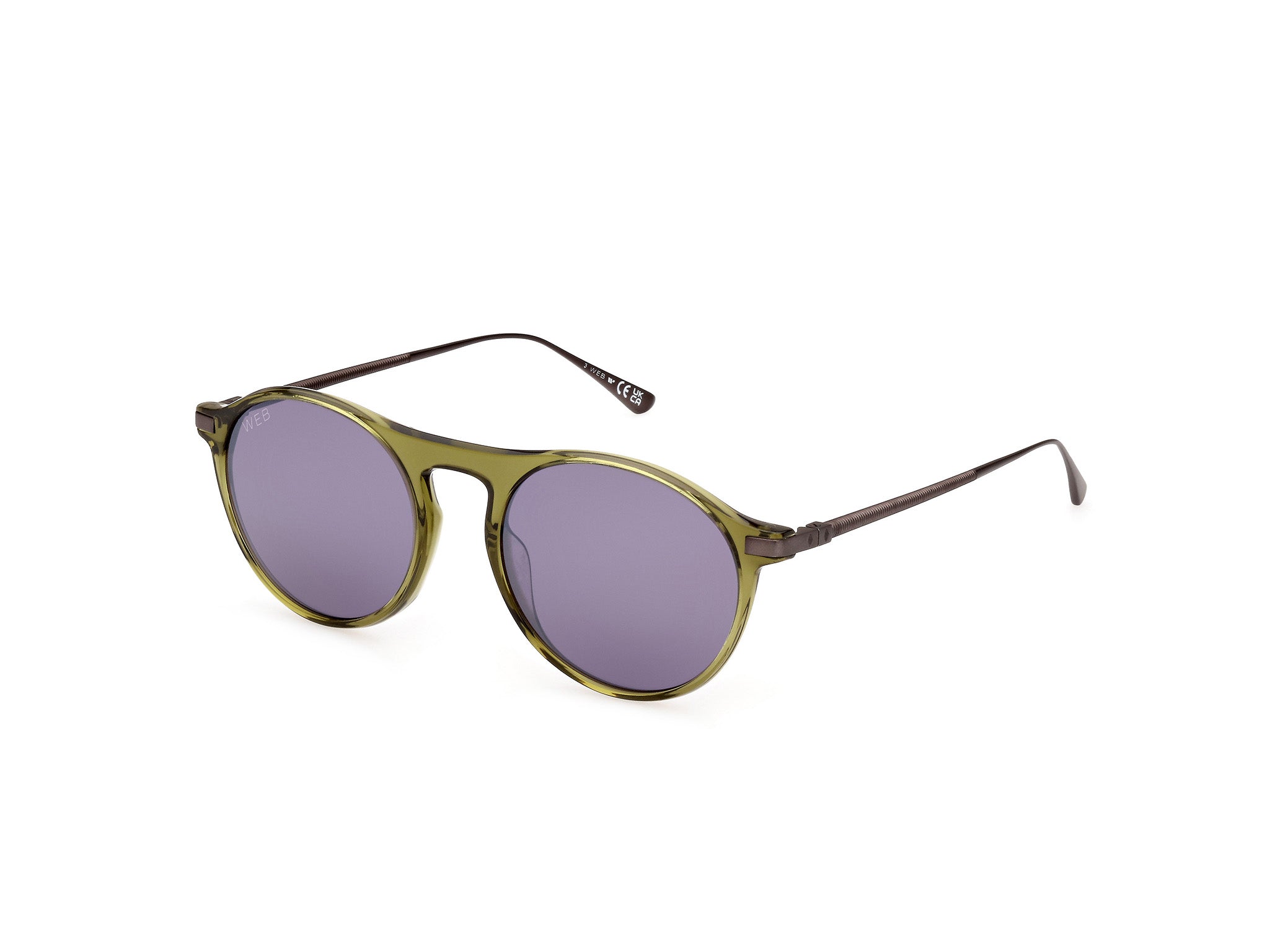 0889214414205 - Unisex WE0346 95A Gläser SONNENBRILLEN Acetat Grün Rauch Kreisel Normal