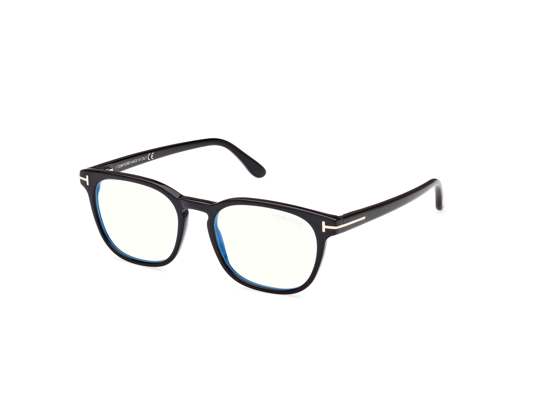 0889214415455 - TOM FORD Herren FT5868-B 1 Rahmen von BRILLEN Acetat Schwarz  Quadratisch Normal