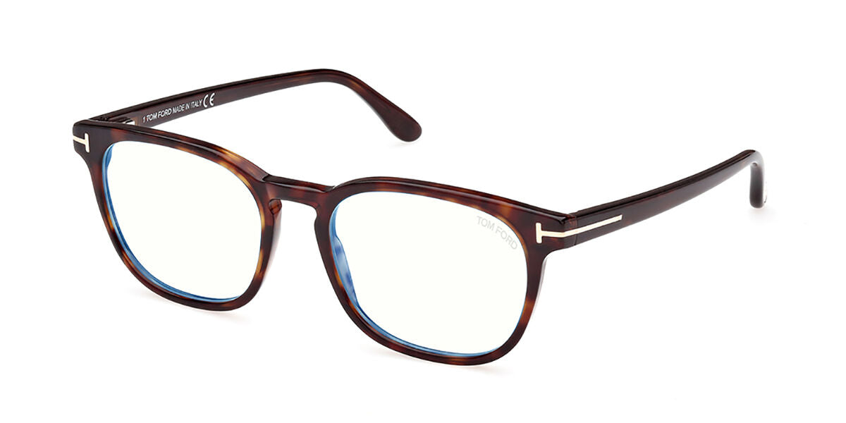 0889214415486 - TOM FORD Herren FT5868-B 052 Rahmen von BRILLEN Acetat Dunkler Havanna  Quadratisch Normal