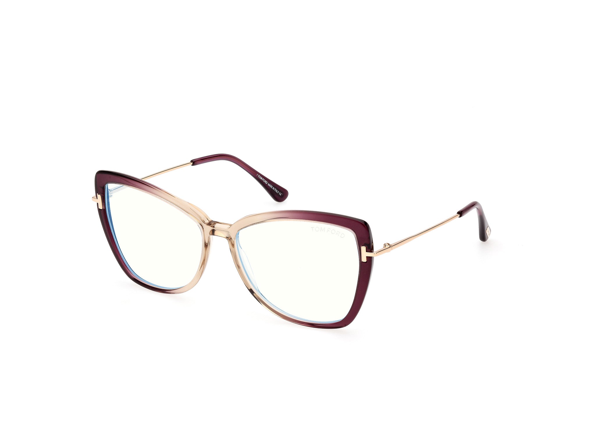 0889214416087 - TOM FORD Damen FT5882-B 83 Rahmen von BRILLEN Acetat Violett  Schmetterling Normal