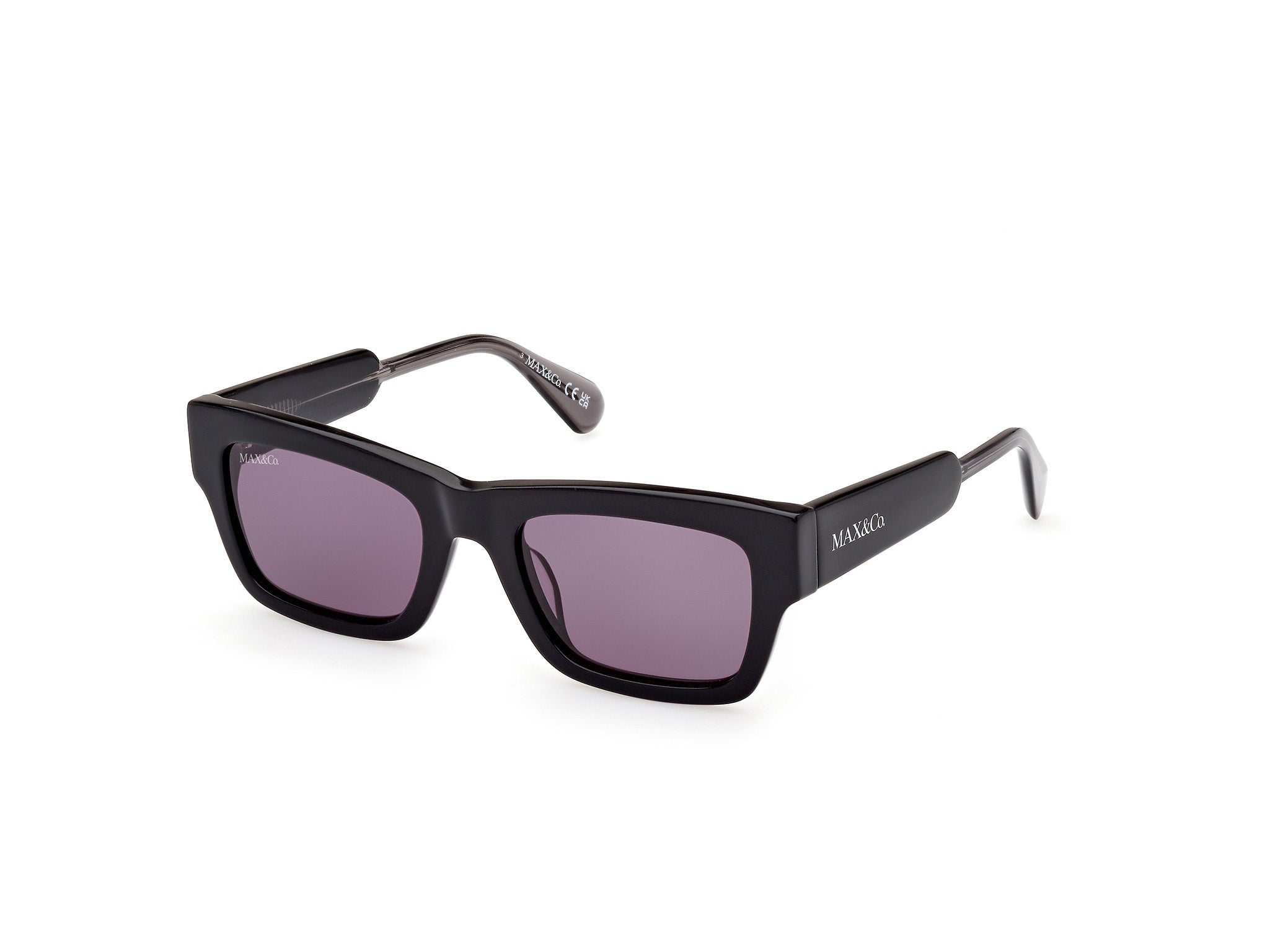 0889214416452 - Damen MO0081 01A Gläser SONNENBRILLEN Acetat Schwarz Rauch Quadratisch Normal