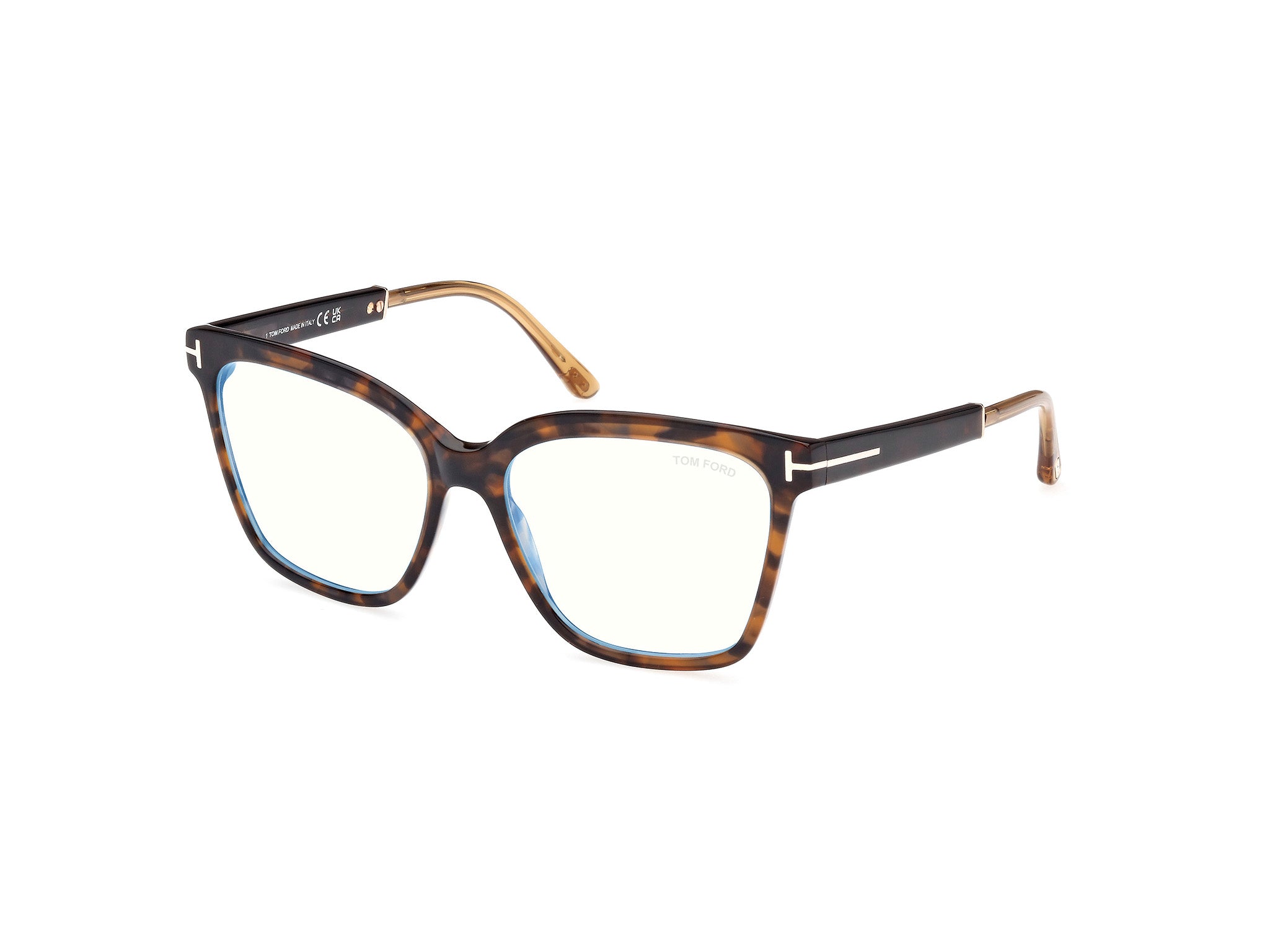 0889214419002 - TOM FORD Damen FT5892-B 52 Rahmen von BRILLEN Acetat Havanna  Quadratisch Normal