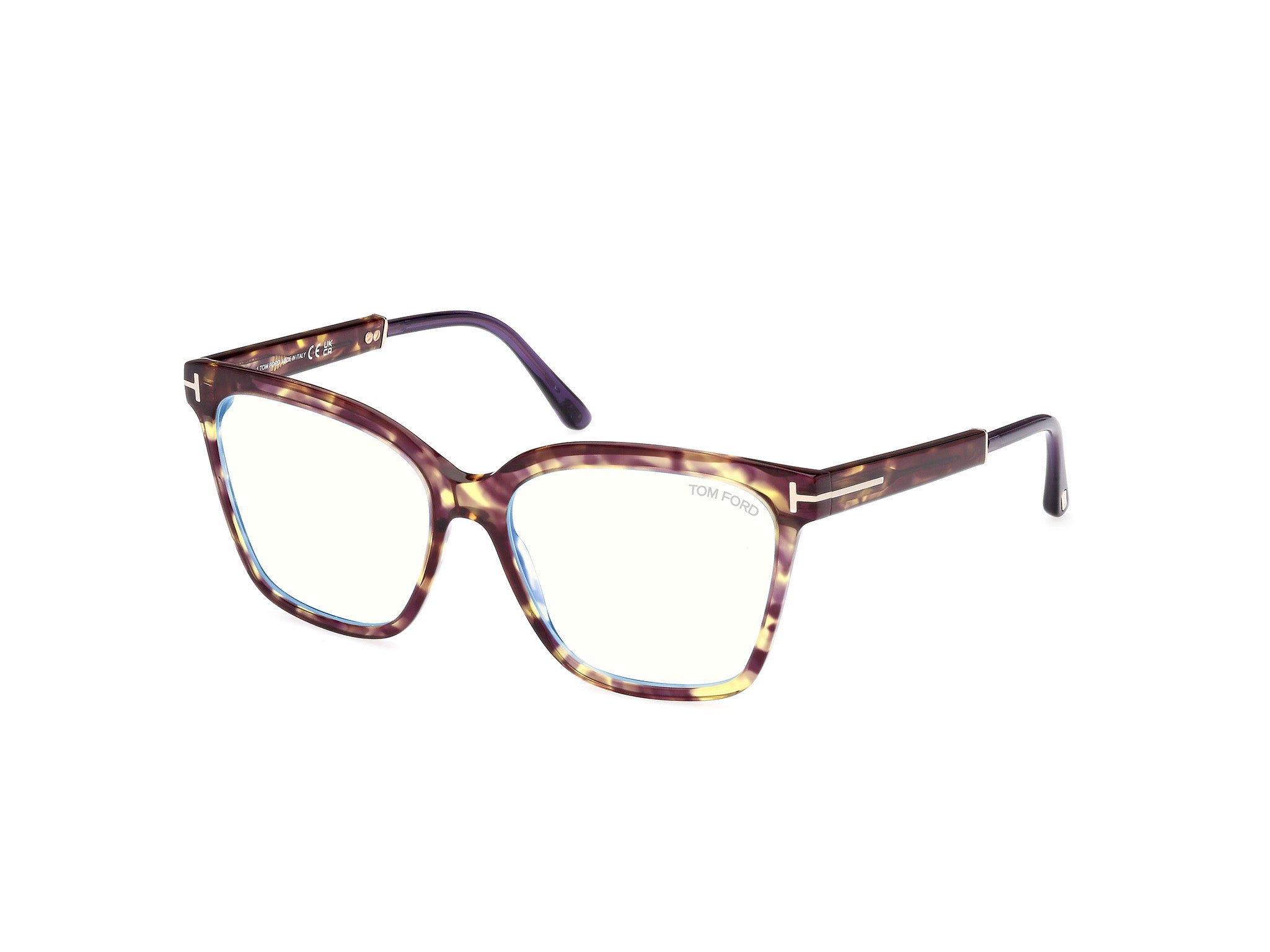 0889214419026 - TOM FORD Damen FT5892-B 55 Rahmen von BRILLEN Acetat Havanna  Quadratisch Normal