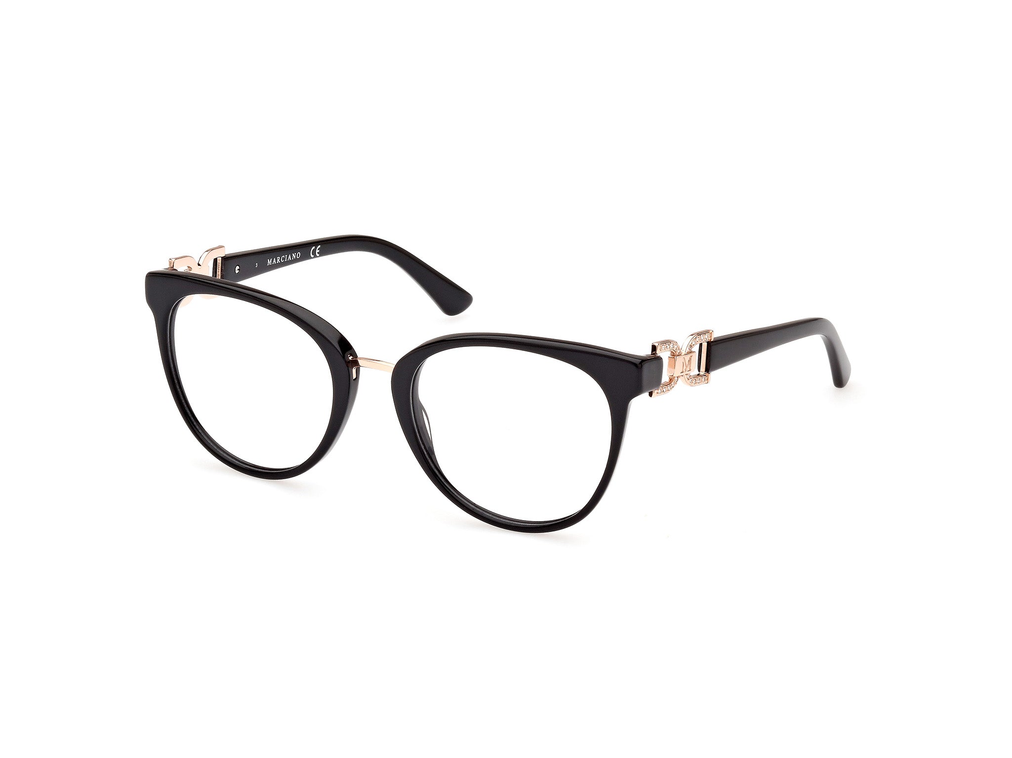 0889214428356 - Damen GM0392 1 Rahmen von BRILLEN Acetat Schwarz  Rund Normal