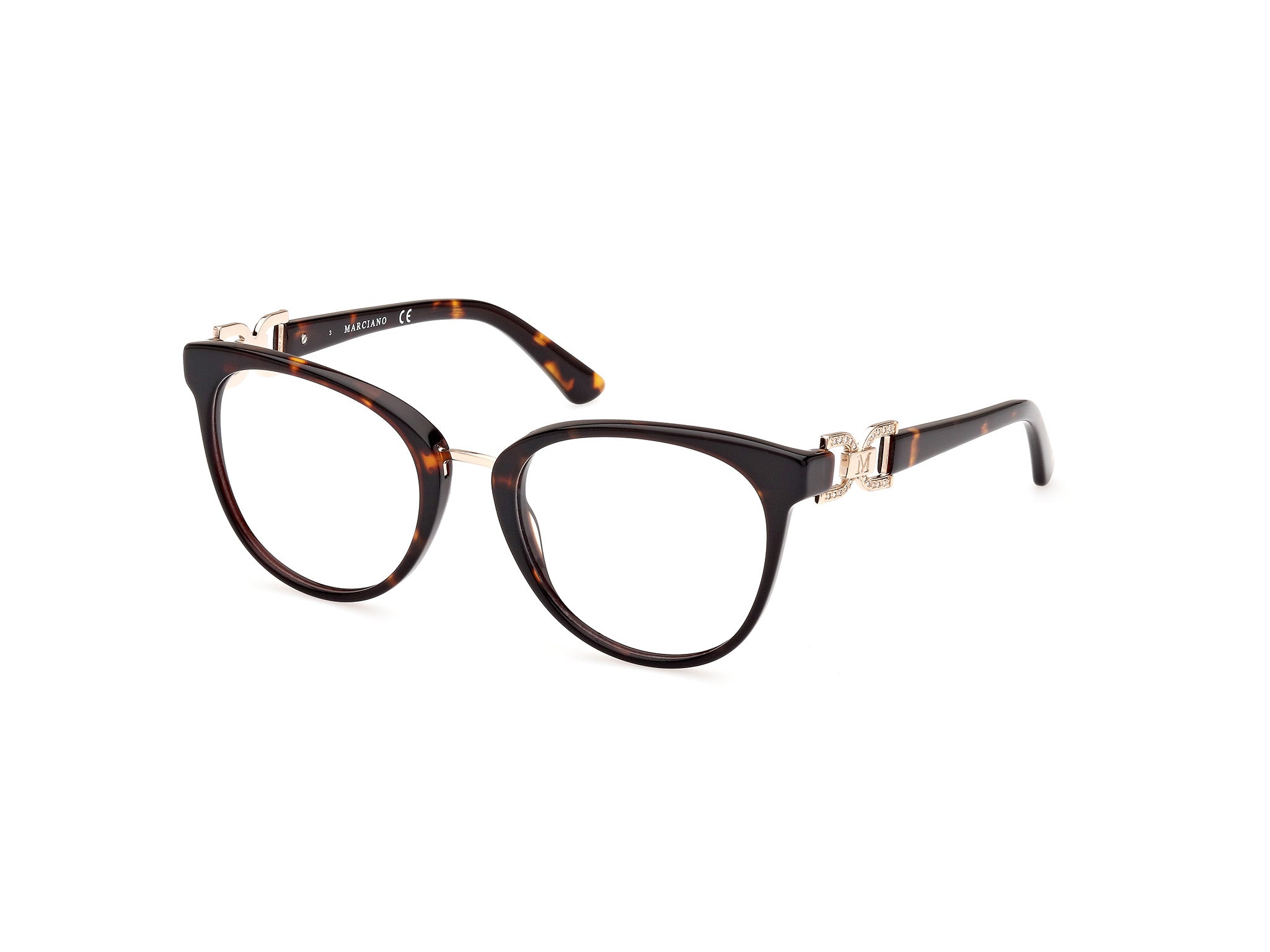 0889214428363 - Damen GM0392 52 Rahmen von BRILLEN Acetat Havanna  Rund Normal