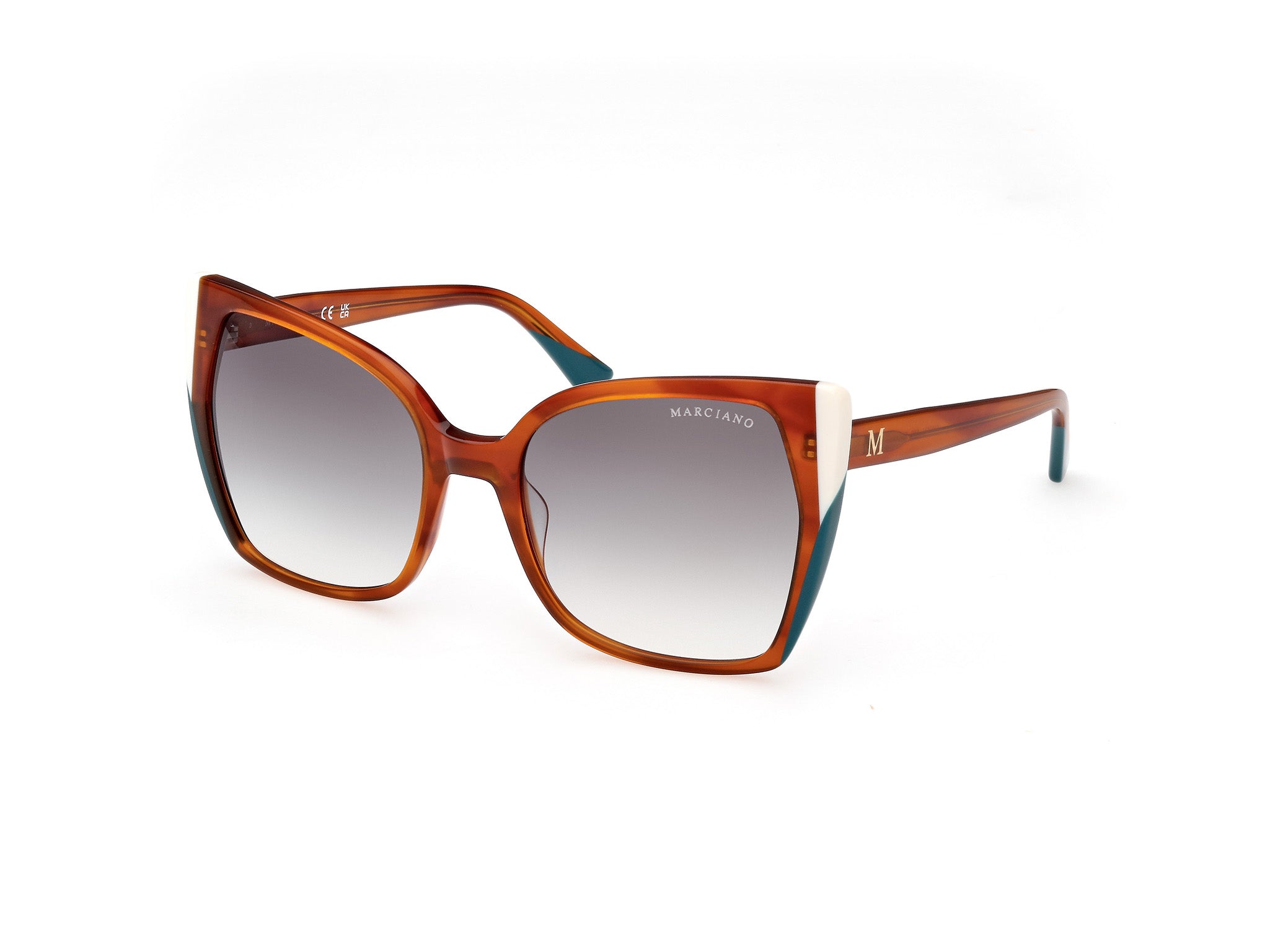 0889214428561 - Damen GM0831 56B Gläser SONNENBRILLEN Acetat Havanna Rauch Schmetterling Normal